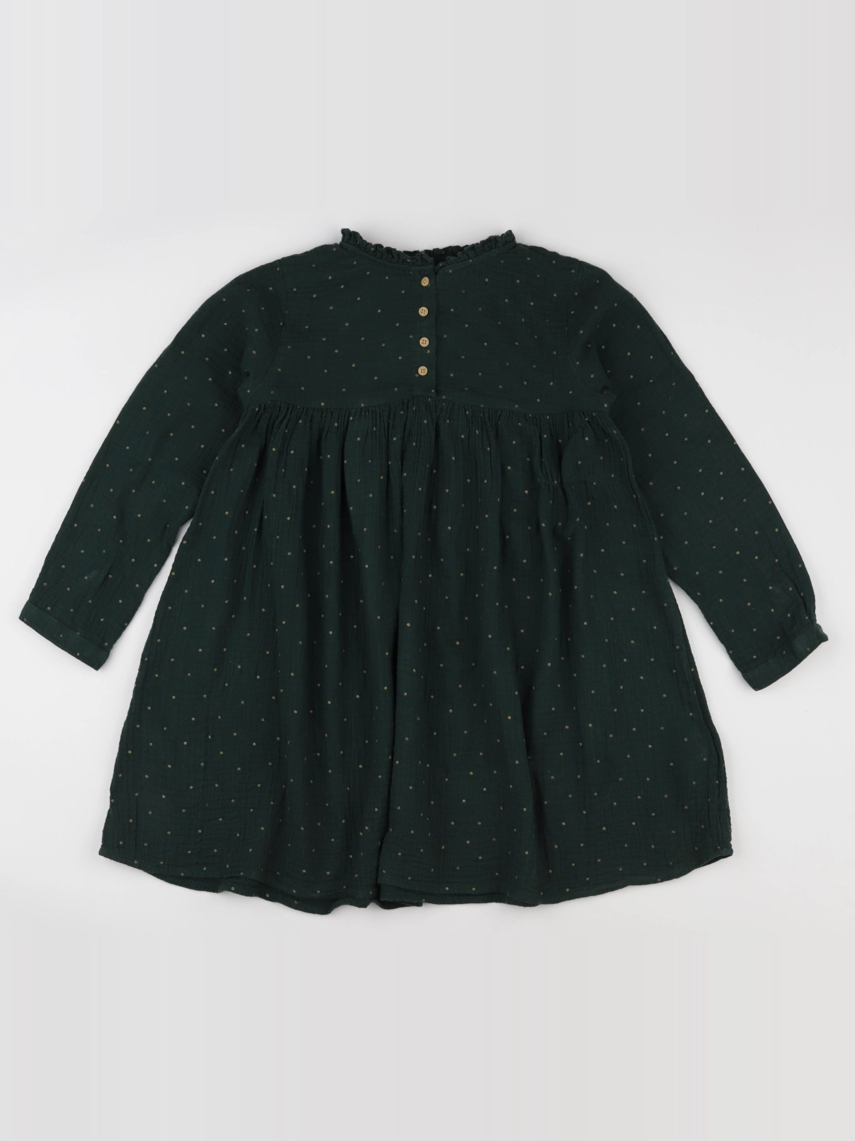 Vertbaudet - robe vert - 8 ans