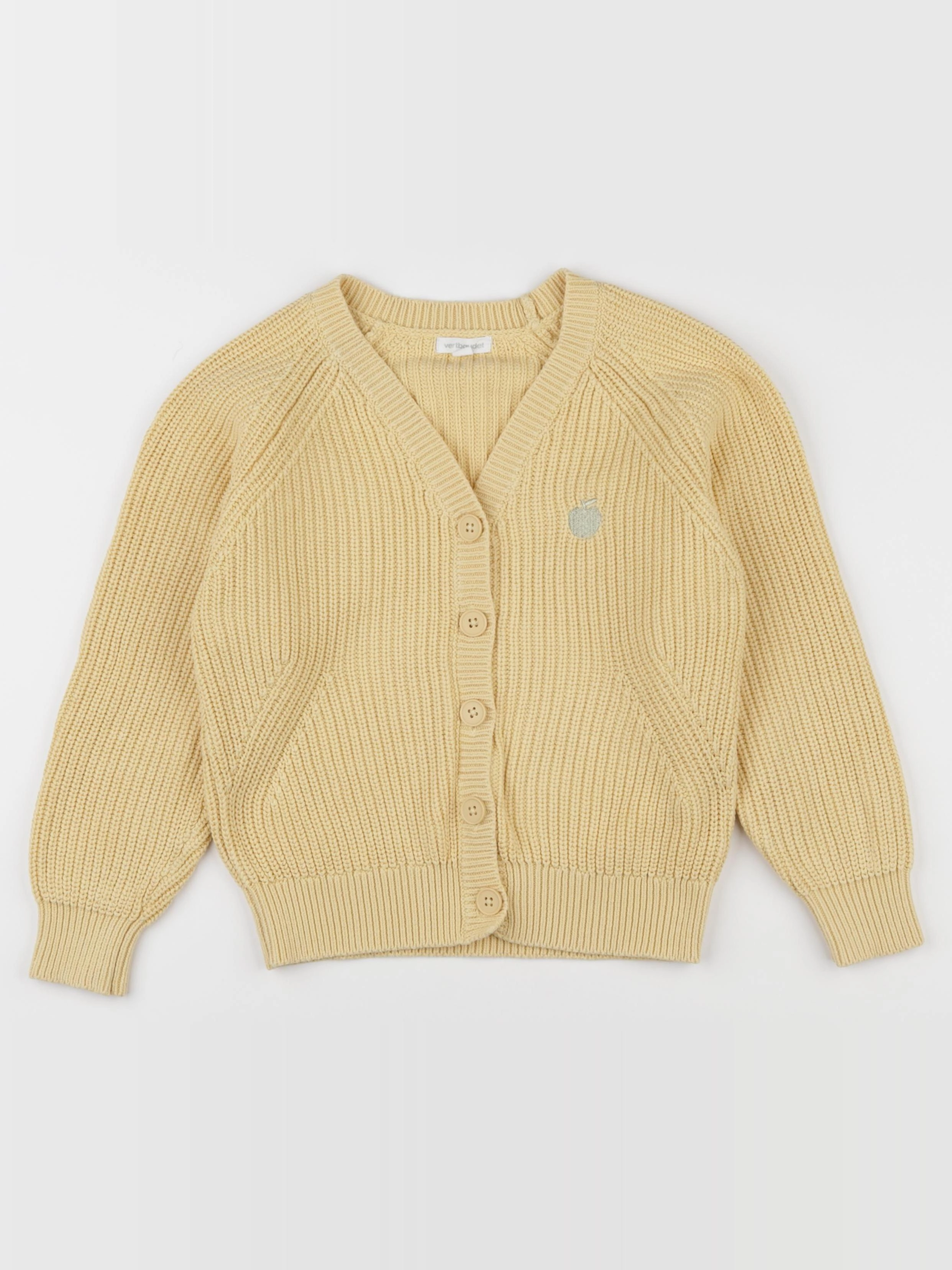 Vertbaudet - gilet jaune - 8 ans