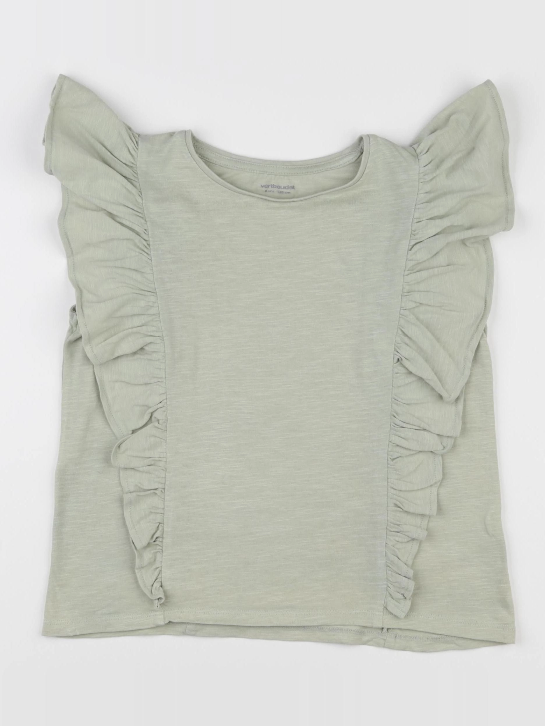 Vertbaudet - tee-shirt vert - 8 ans