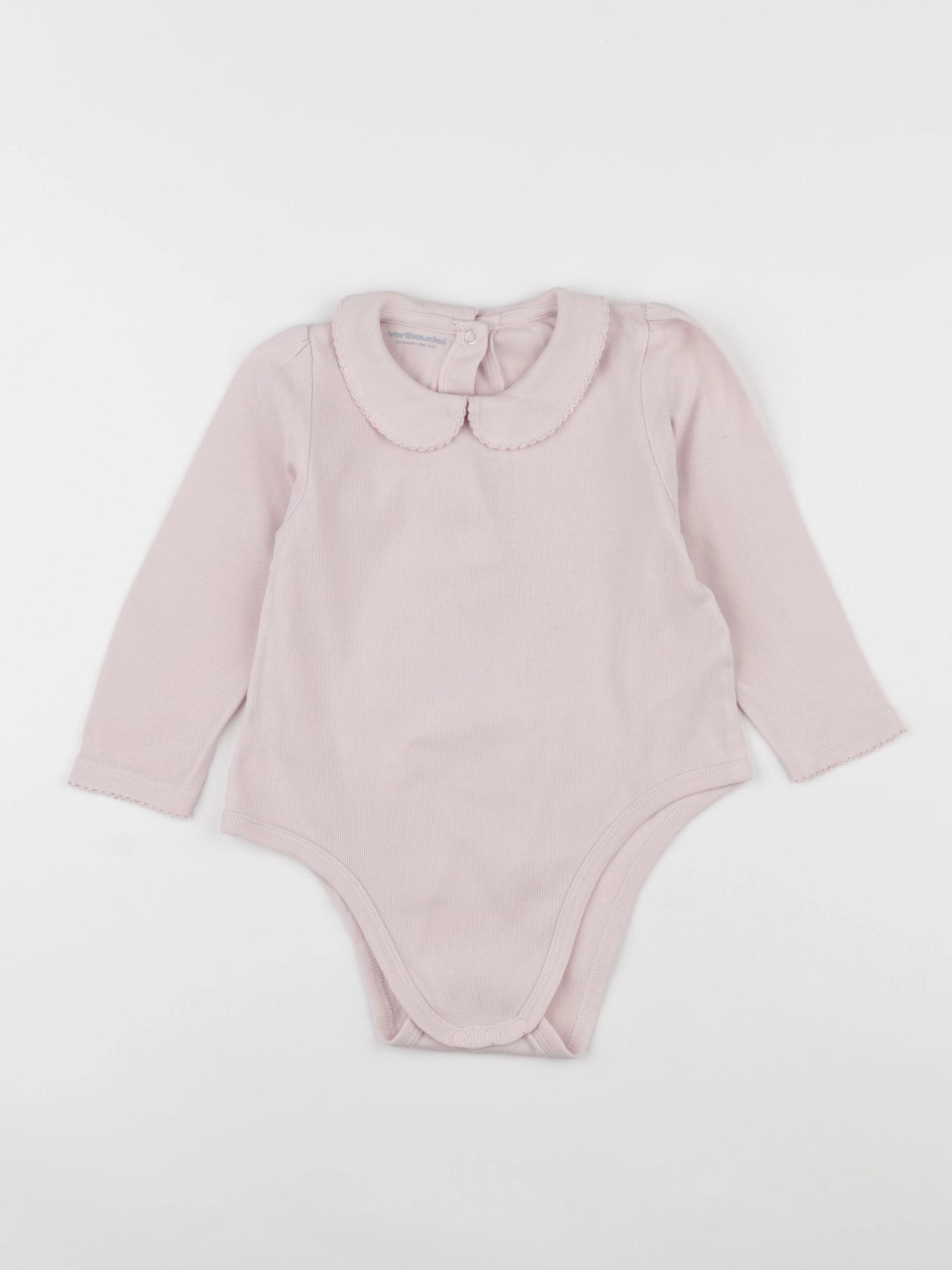 Vertbaudet - body à col rose - 24 mois