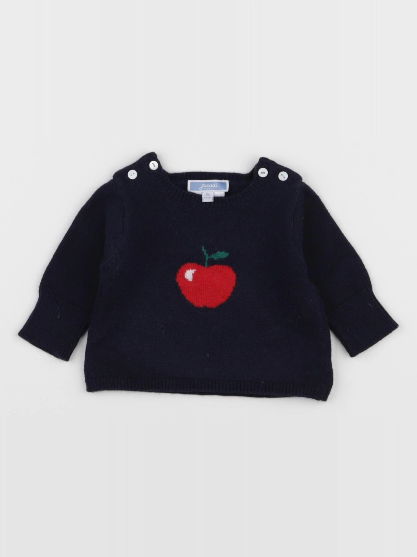 Jacadi - pull bleu - 1 mois