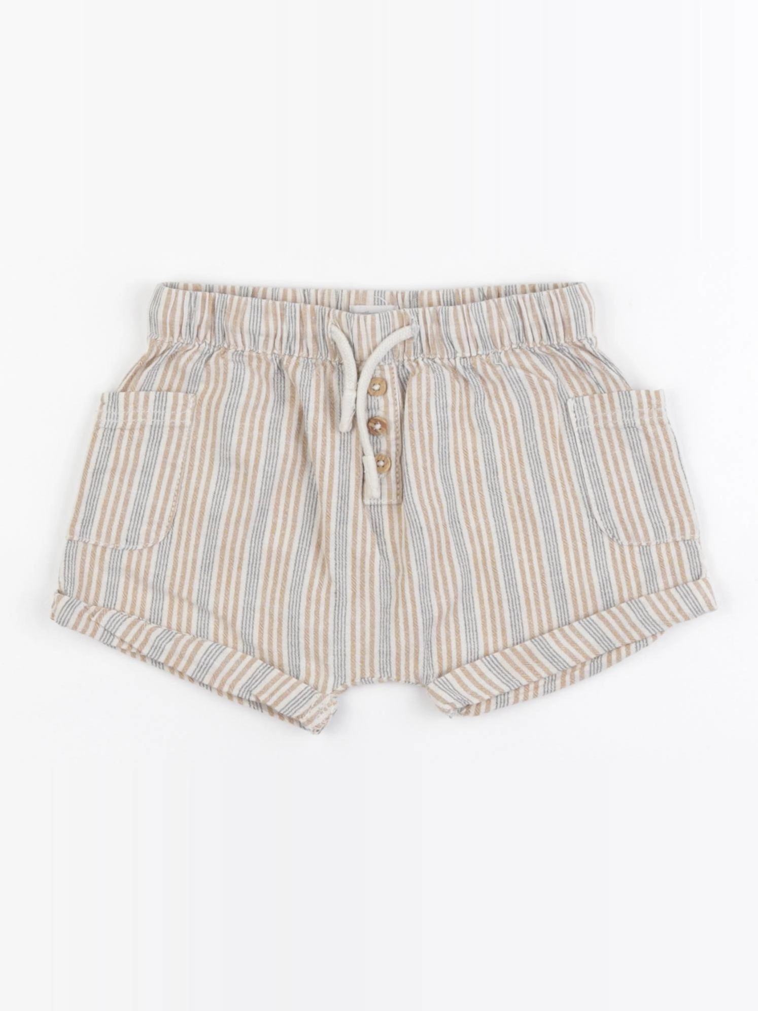 Vertbaudet - short marron - 24 mois
