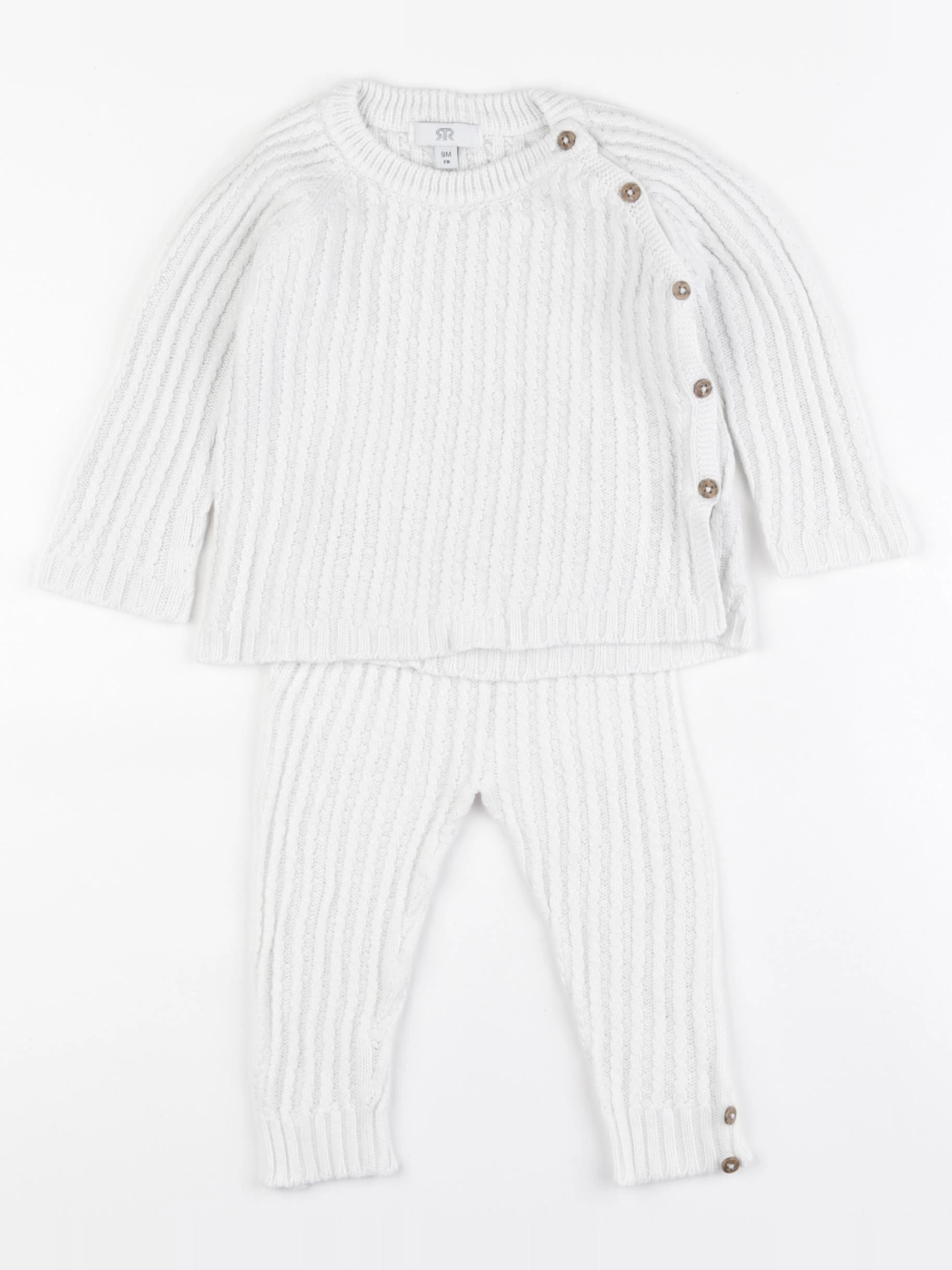 La Redoute - ensemble blanc - 9 mois