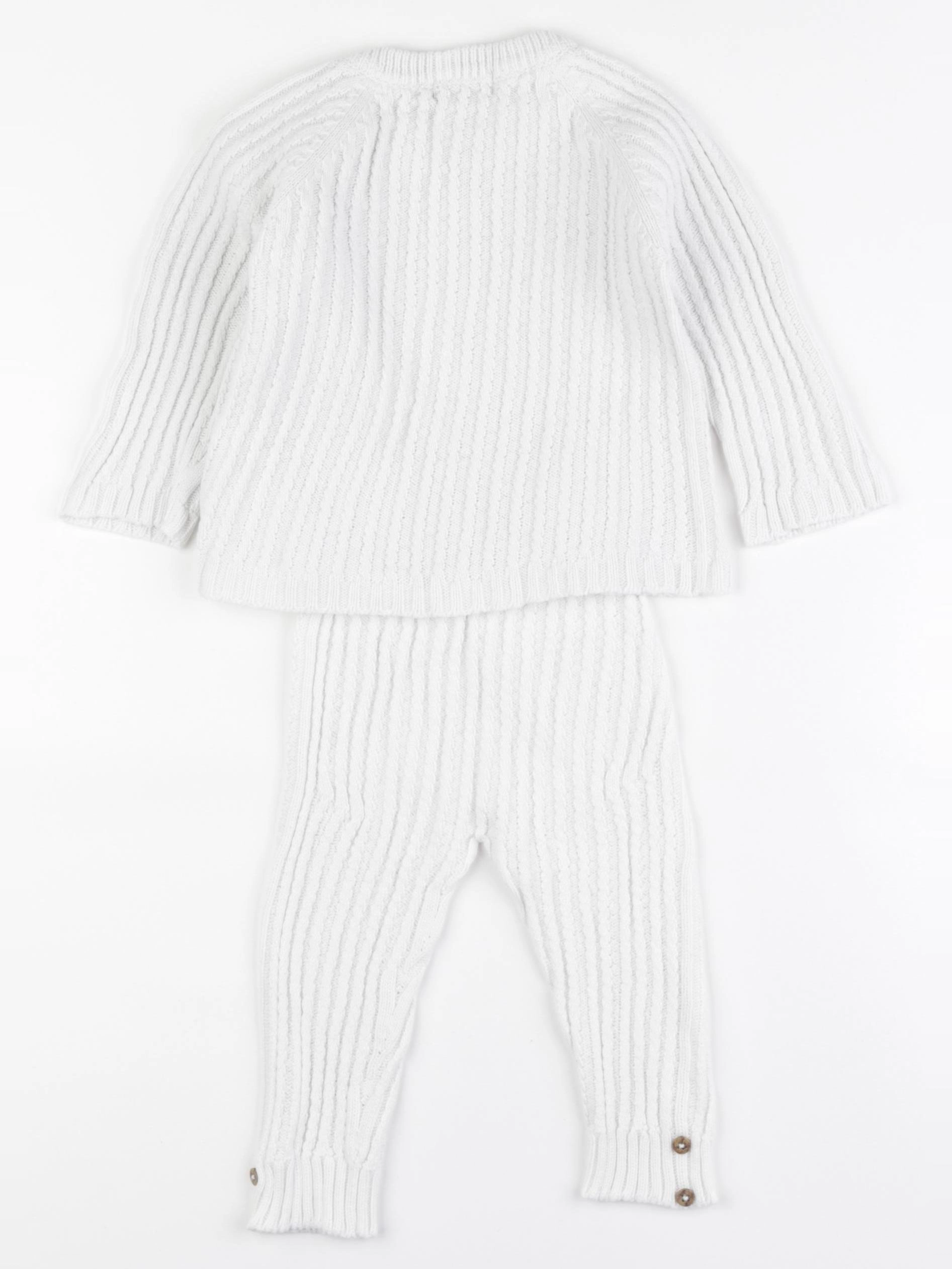 La Redoute - ensemble blanc - 9 mois