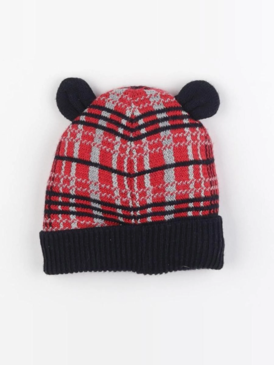 Petit Bateau - bonnet rouge - 3/6 mois