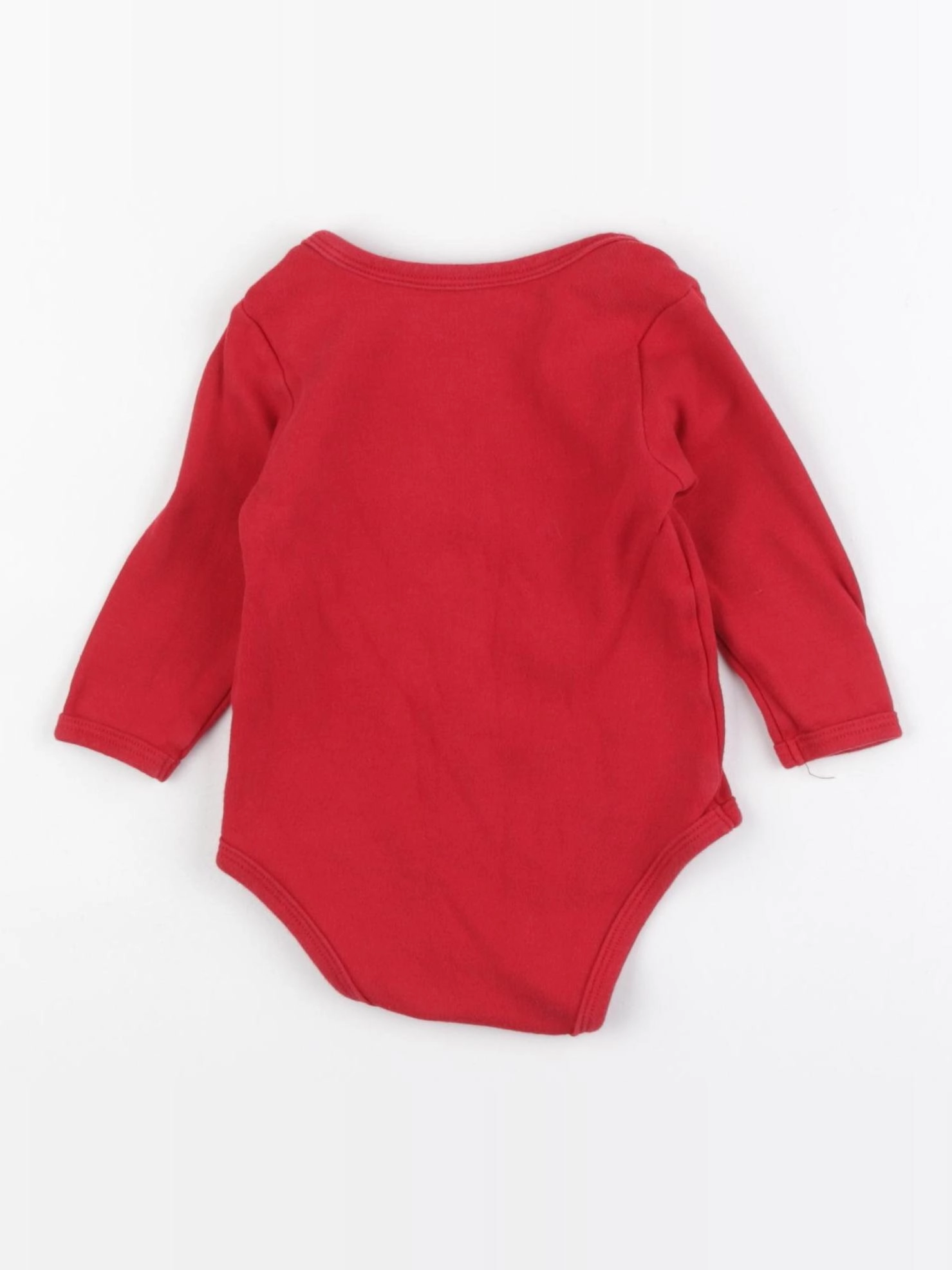 Vertbaudet - body rouge - 9 mois