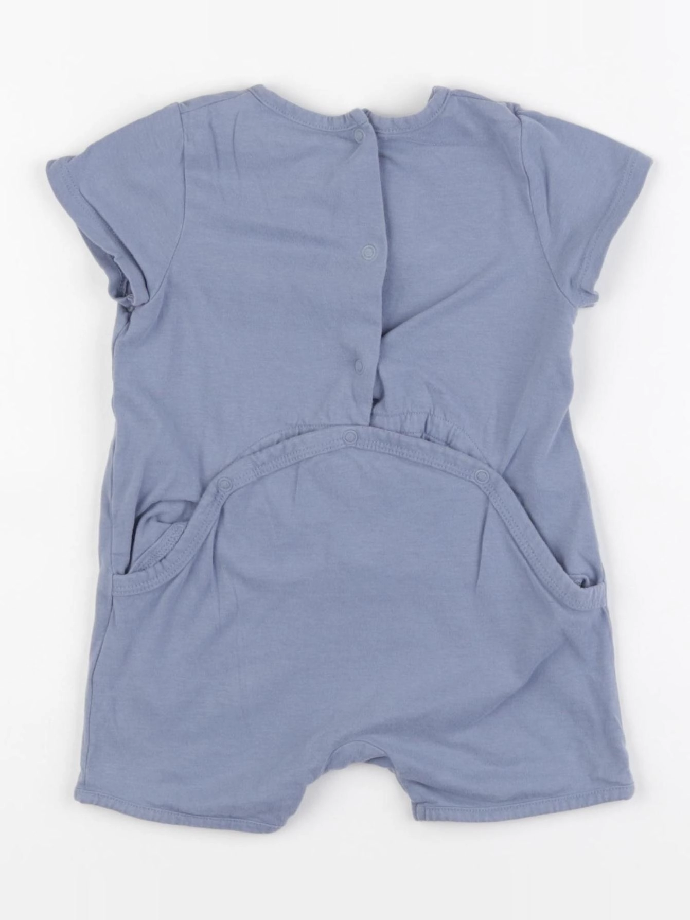 Vertbaudet - pyjama coton bleu - 9 mois