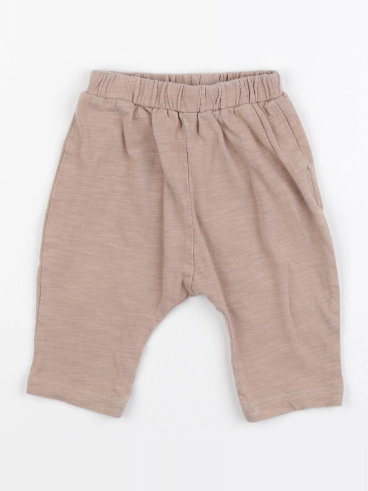 Vertbaudet - sarouel marron - 6 mois