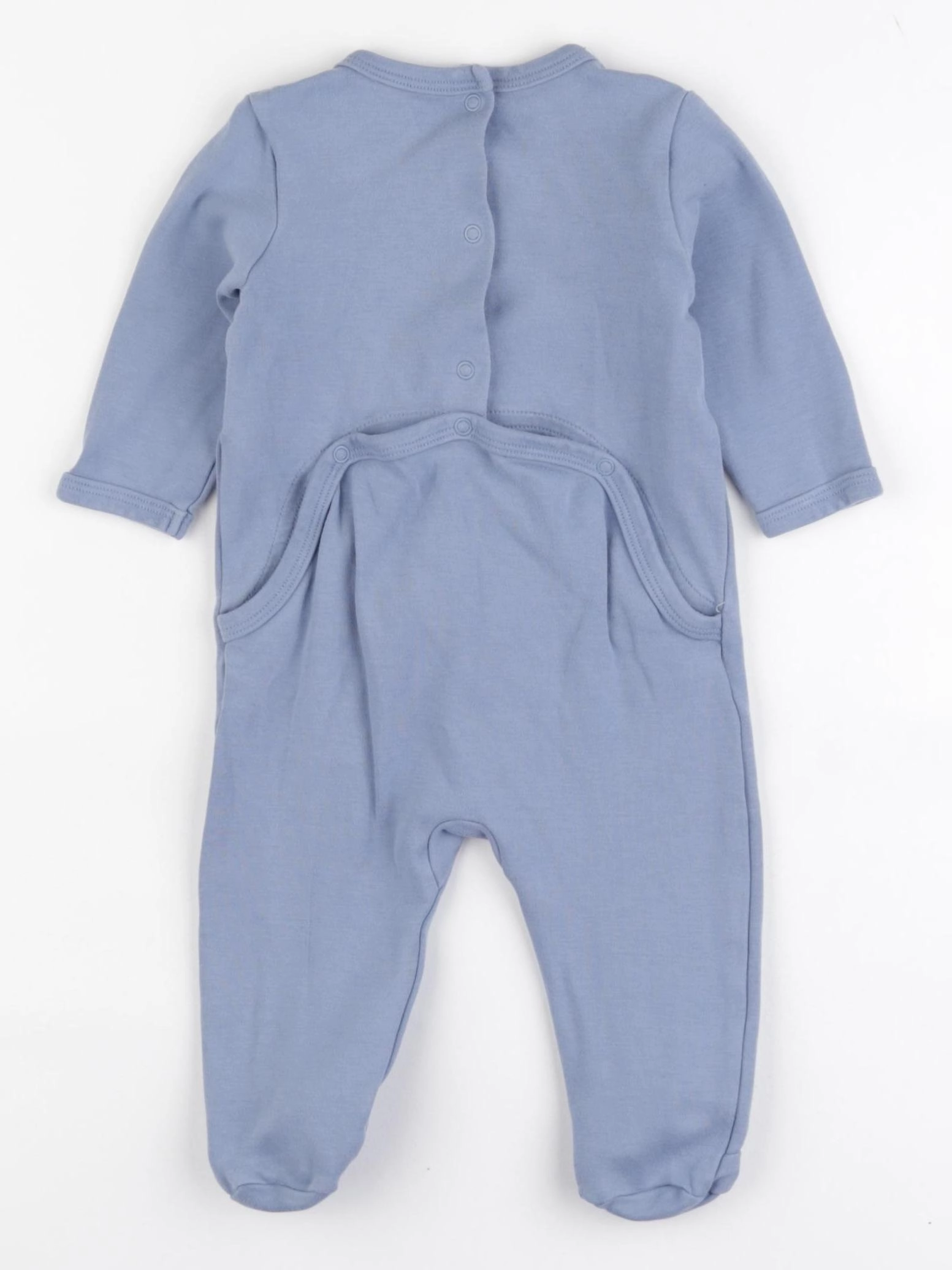 Vertbaudet - pyjama coton bleu - 9 mois