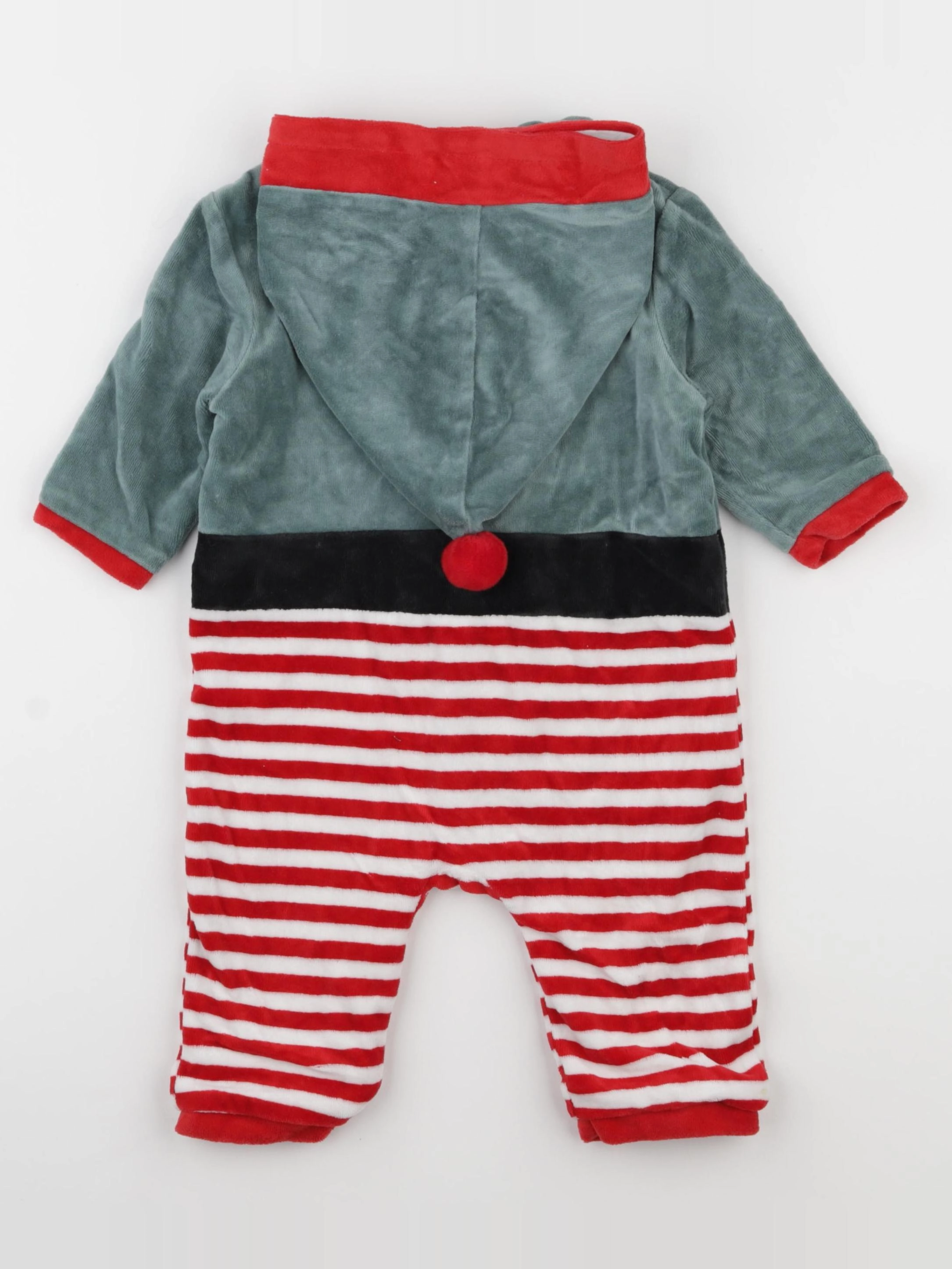 Vertbaudet - pyjama velours multicolore - 12 mois