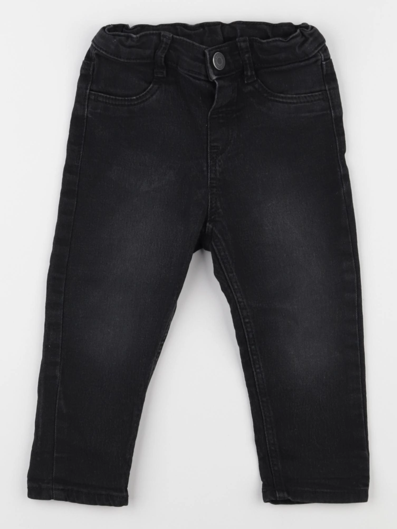 H&M - jean noir - 9/12 mois