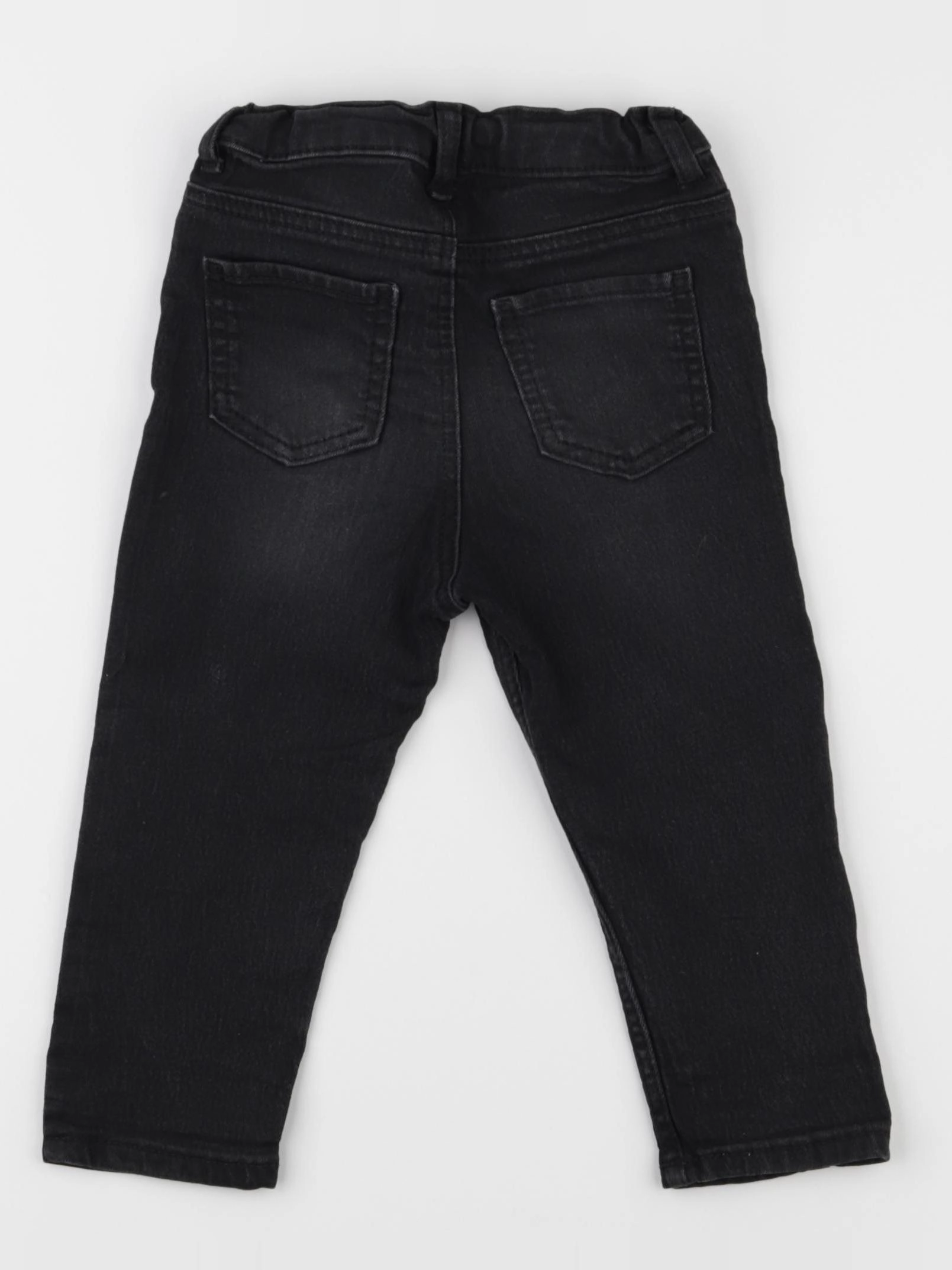 H&M - jean noir - 9/12 mois