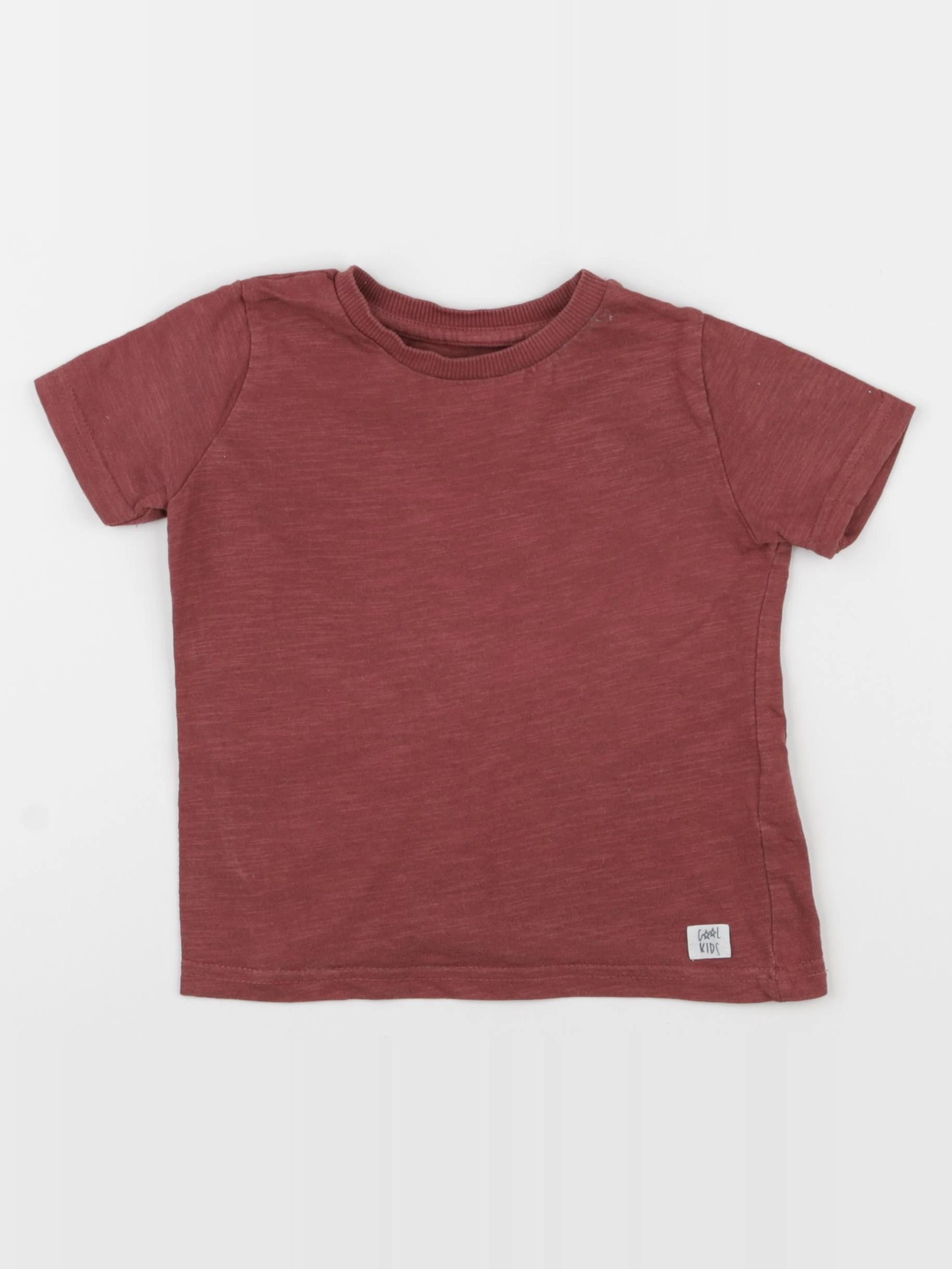 Vertbaudet - tee-shirt rouge - 2 ans
