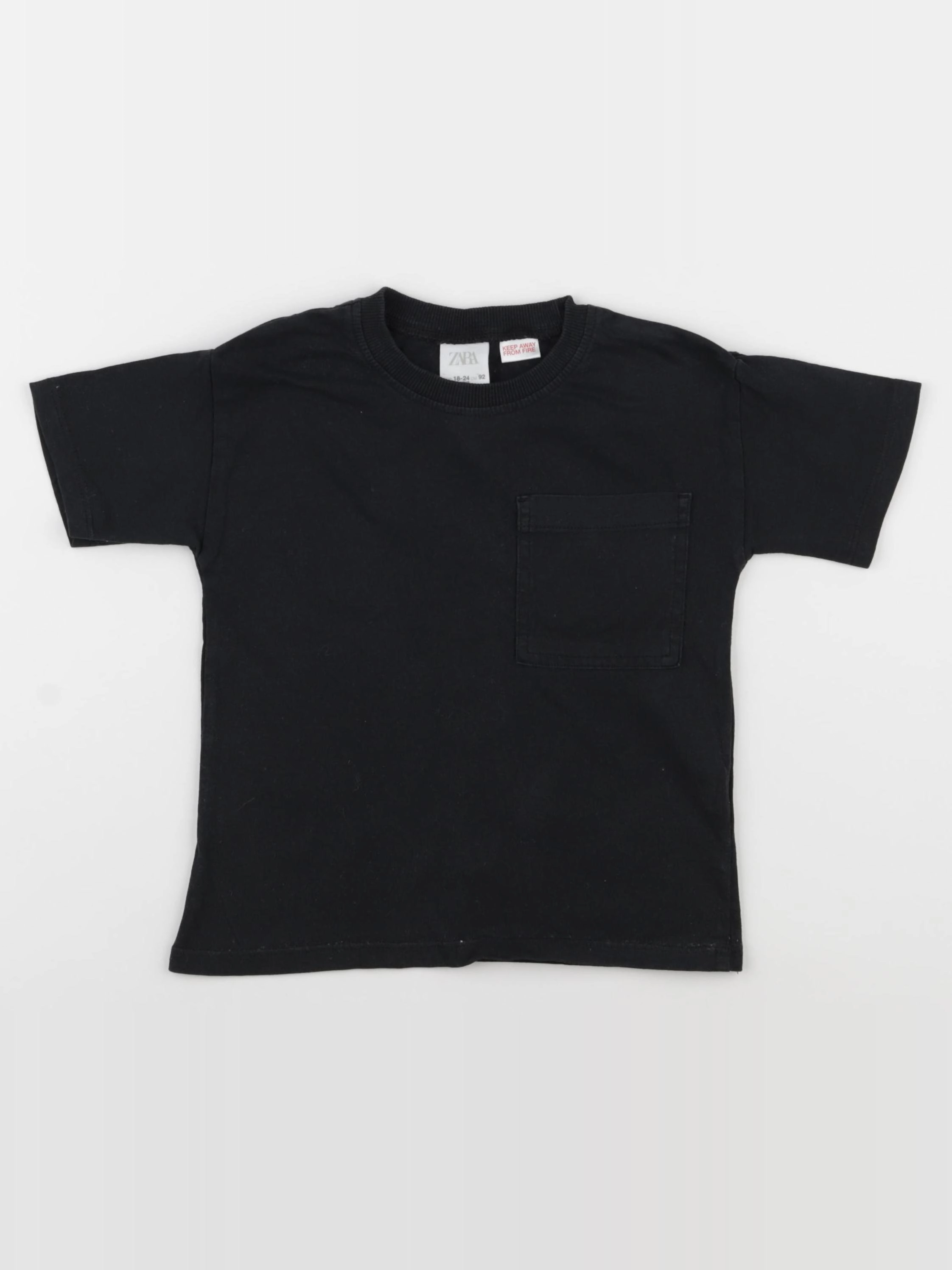 Zara - tee-shirt noir - 18/24 mois