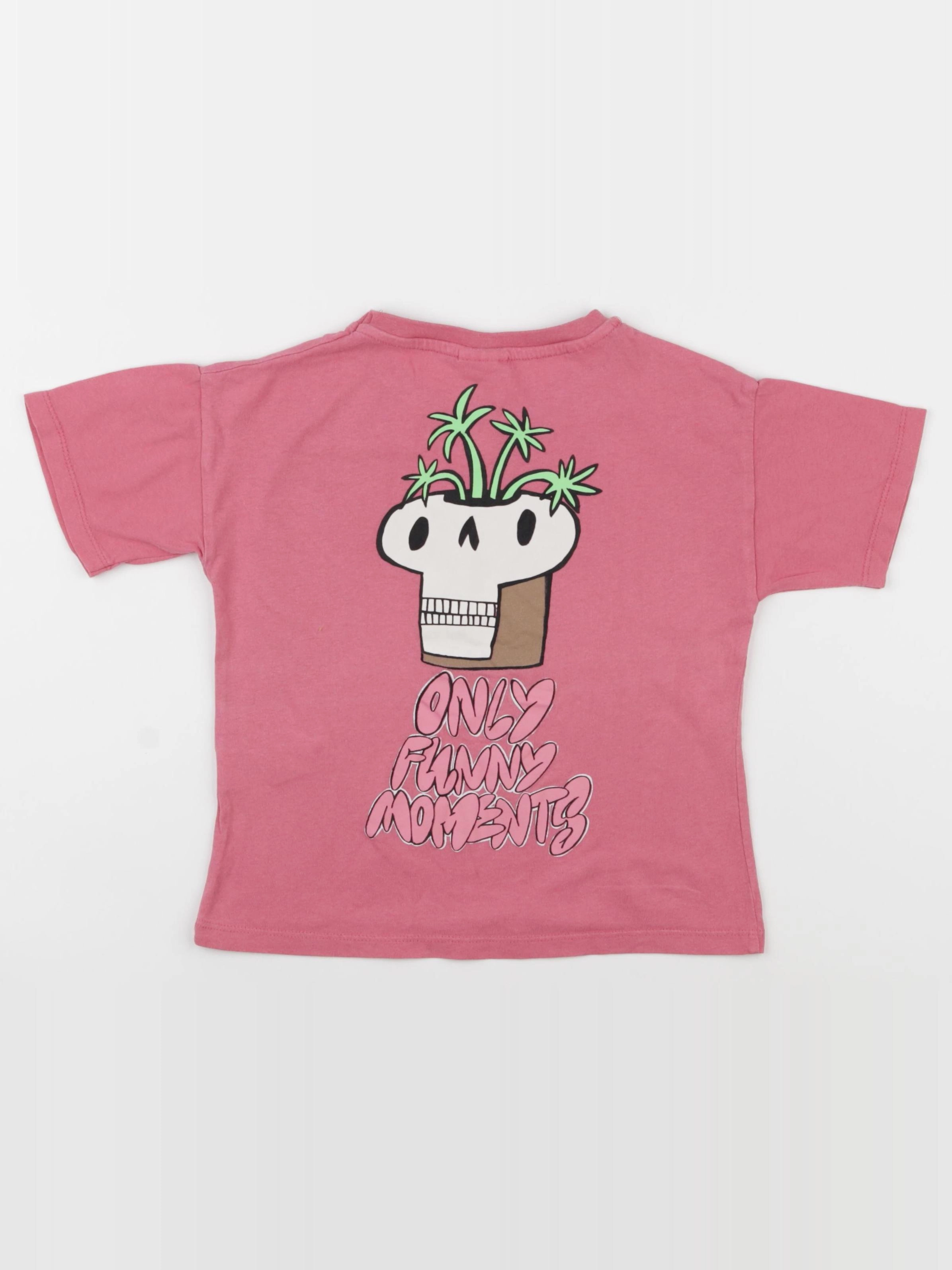 Zara - tee-shirt imprimé au dos rose - 18/24 mois