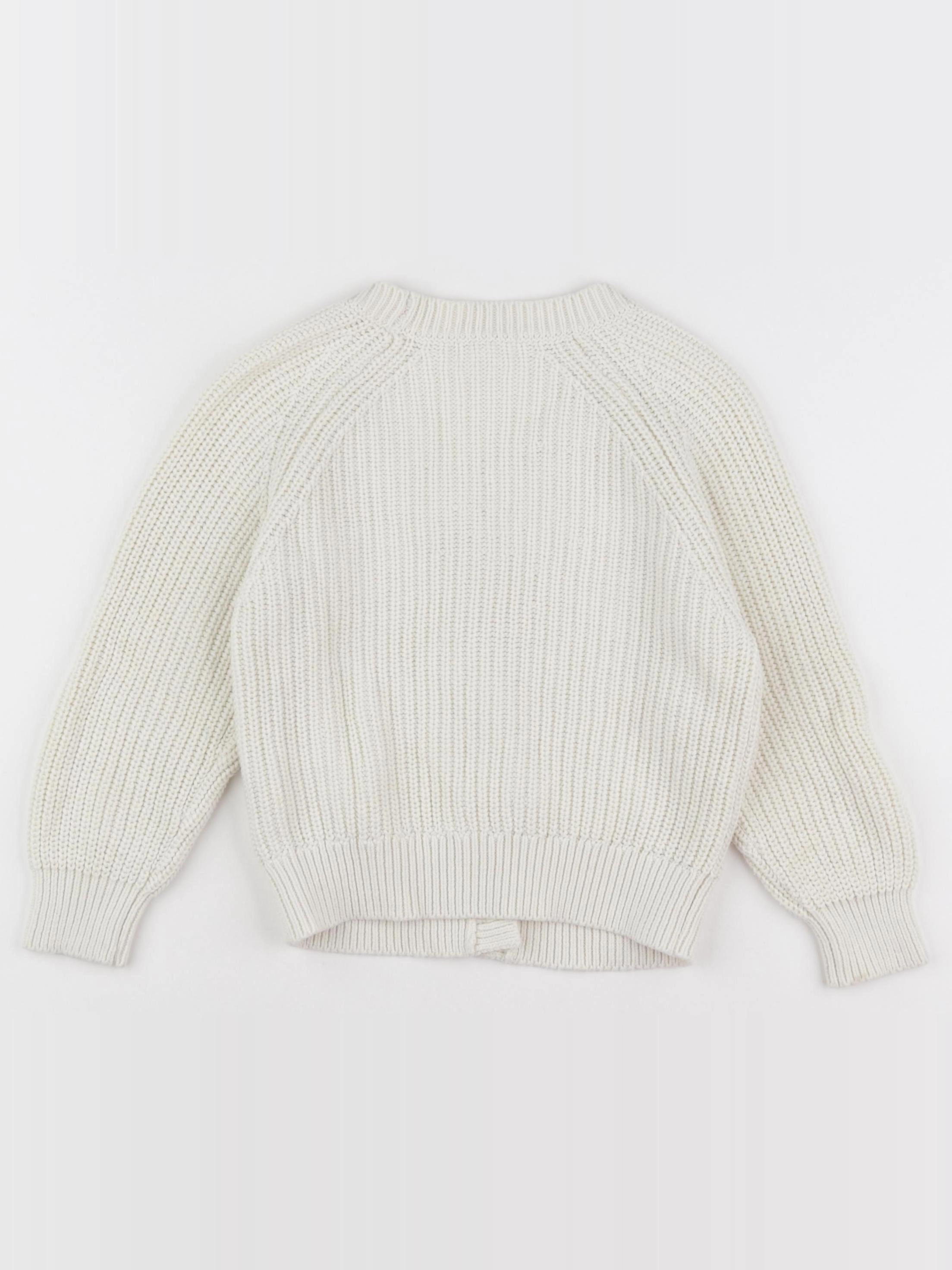 Vertbaudet - gilet blanc - 4 ans