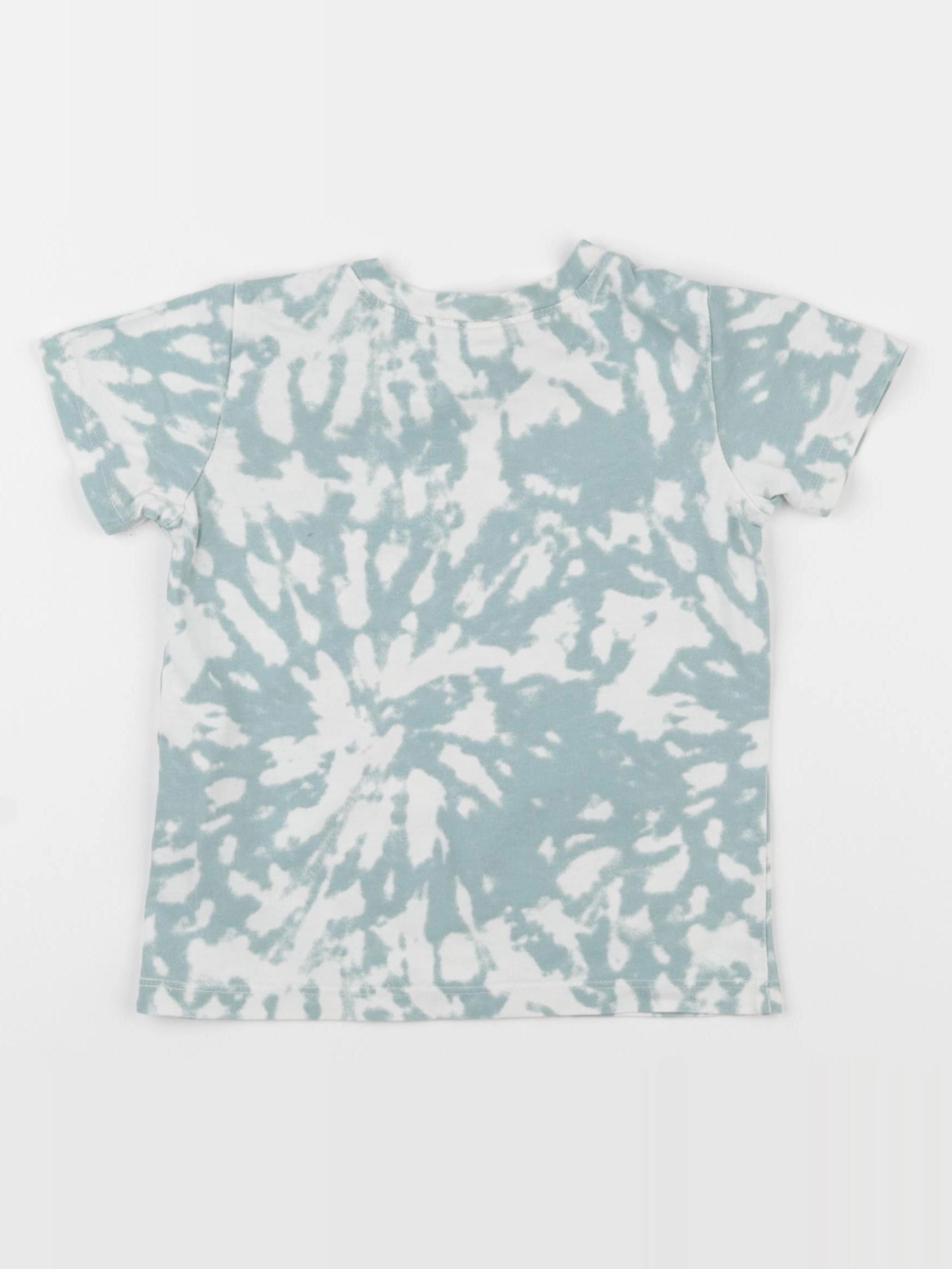H&M - tee-shirt blanc, bleu - 9/12 mois