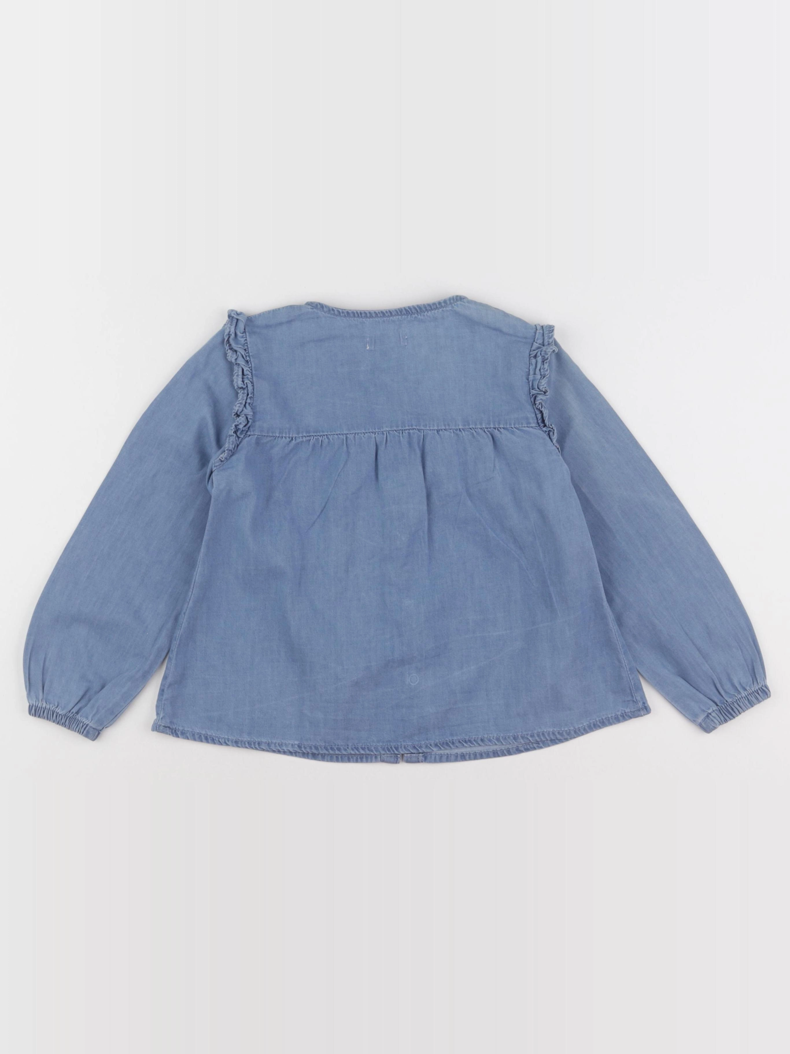 Vertbaudet - blouse bleu - 5 ans