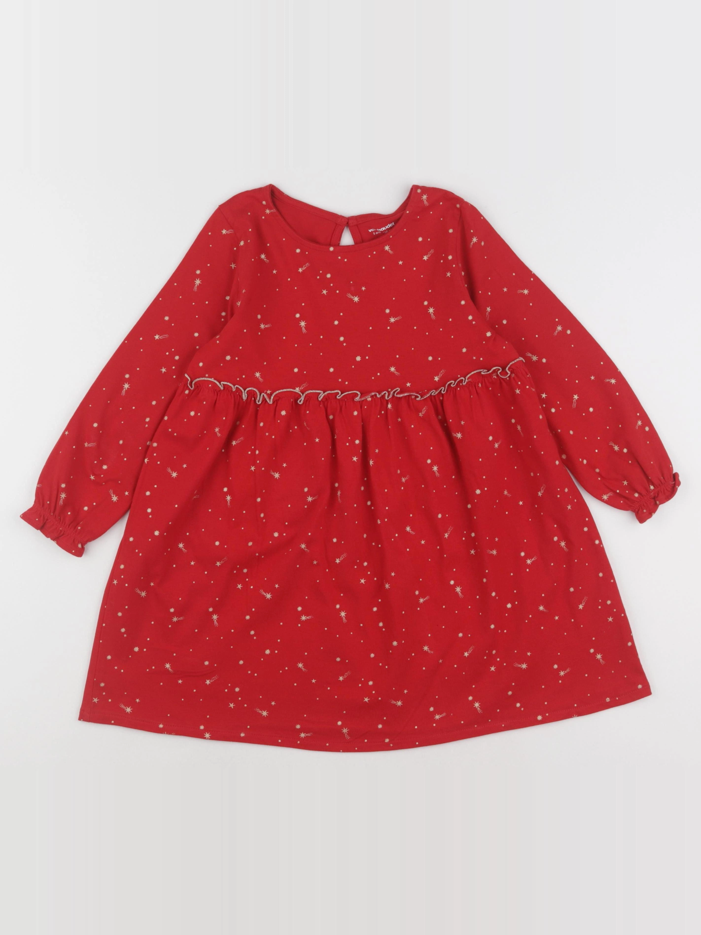 Vertbaudet - robe rouge - 5 ans