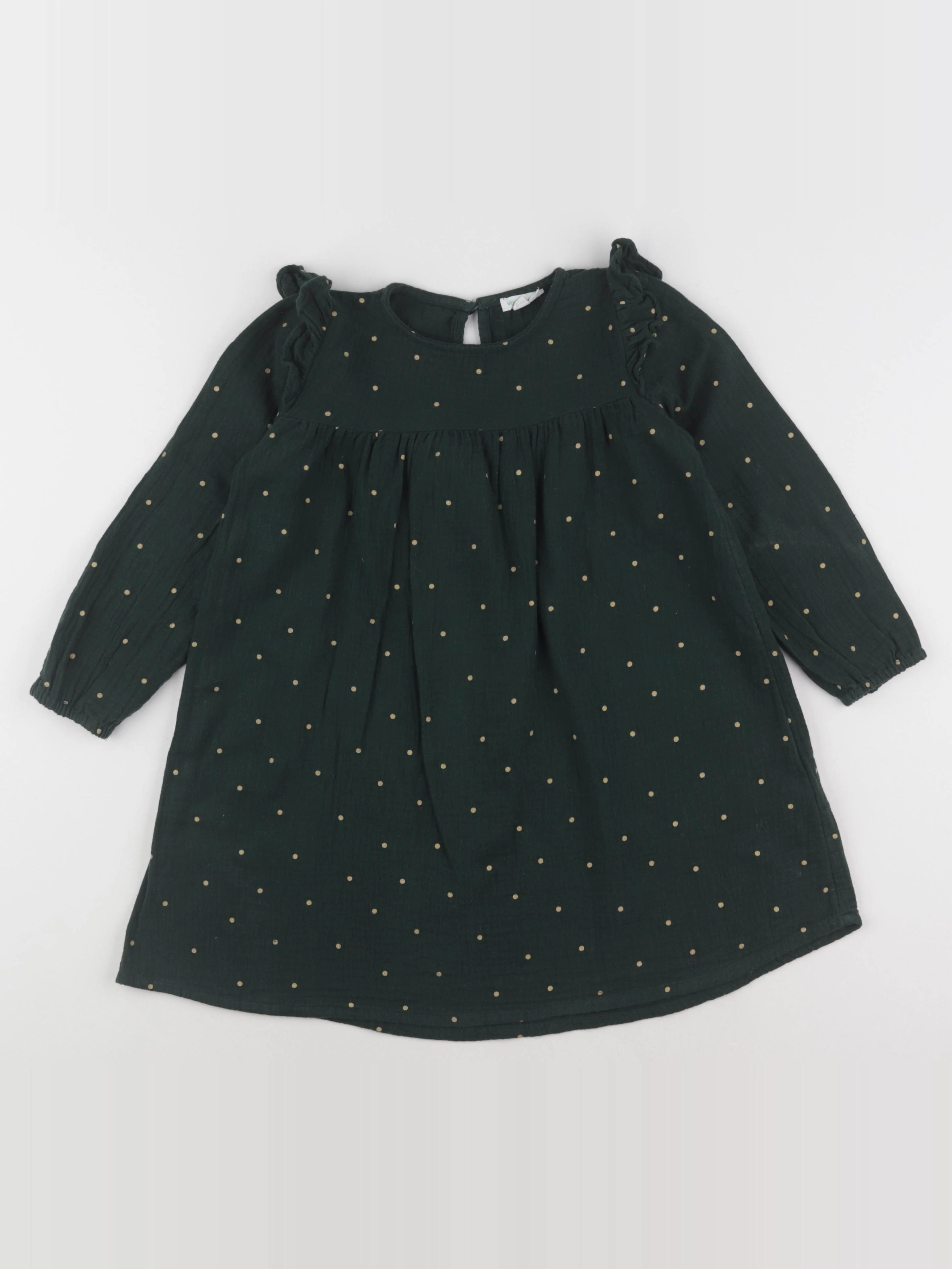 Vertbaudet - robe vert - 5 ans