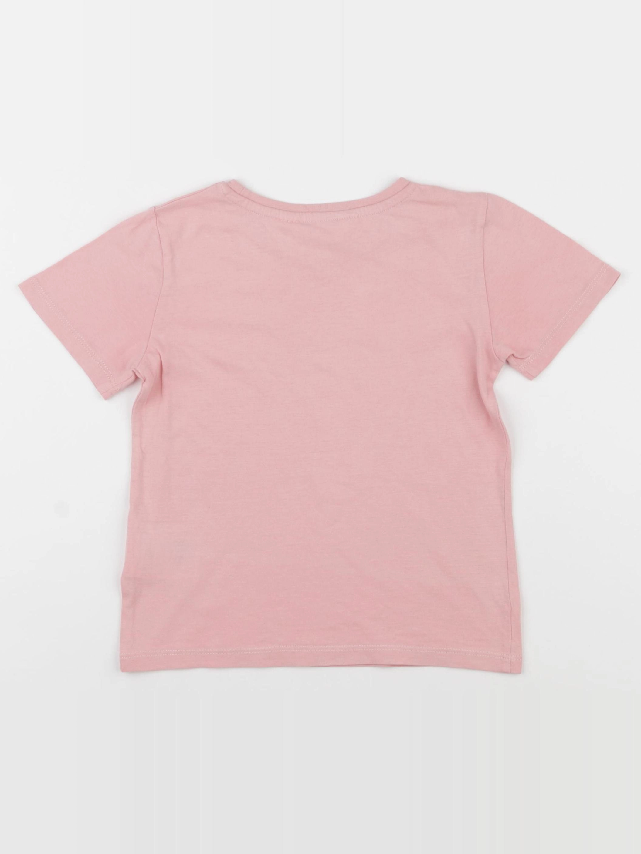 H&M - tee-shirt rose - 2/4 ans