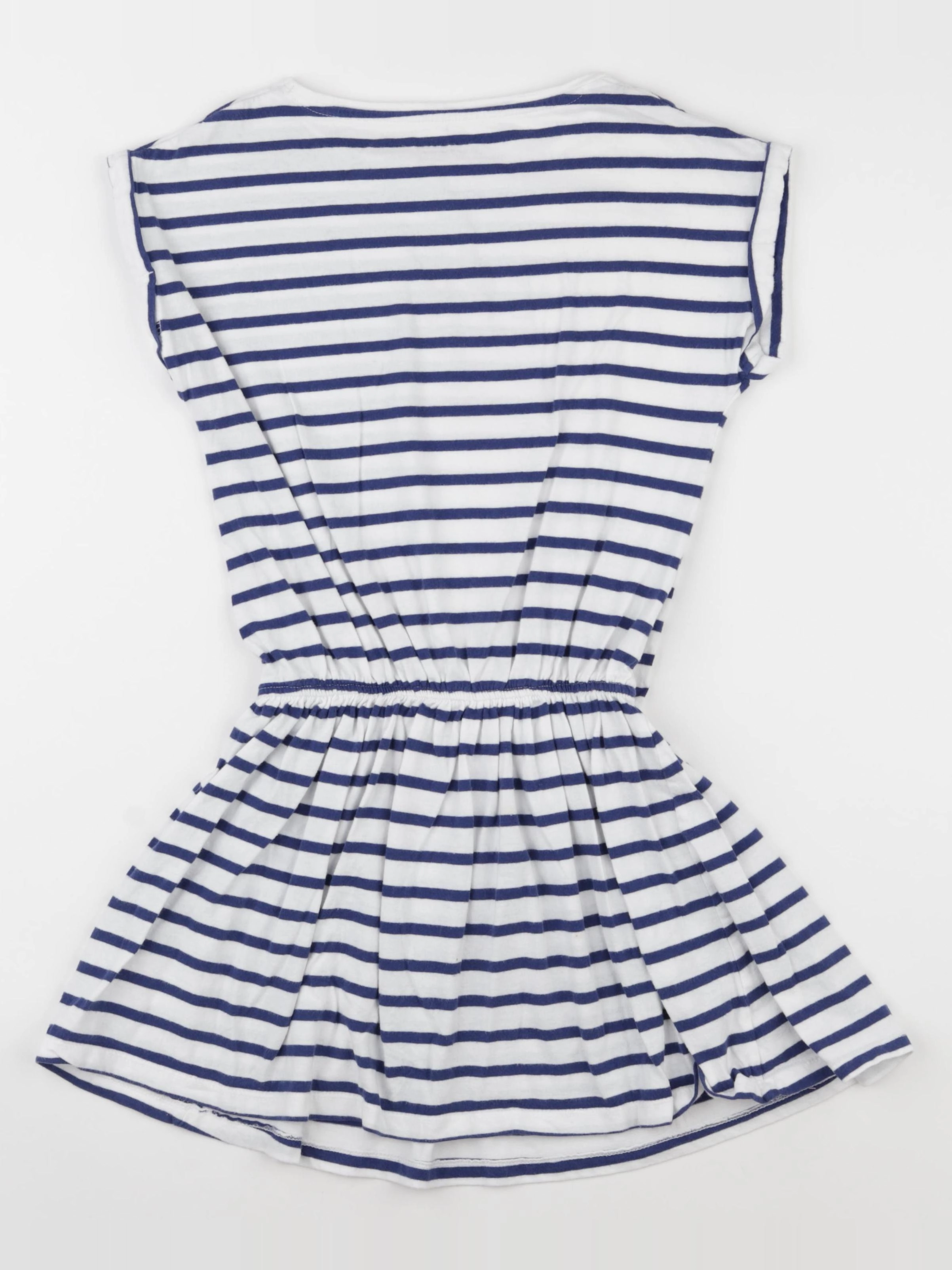 Vertbaudet - robe blanc, bleu - 10 ans