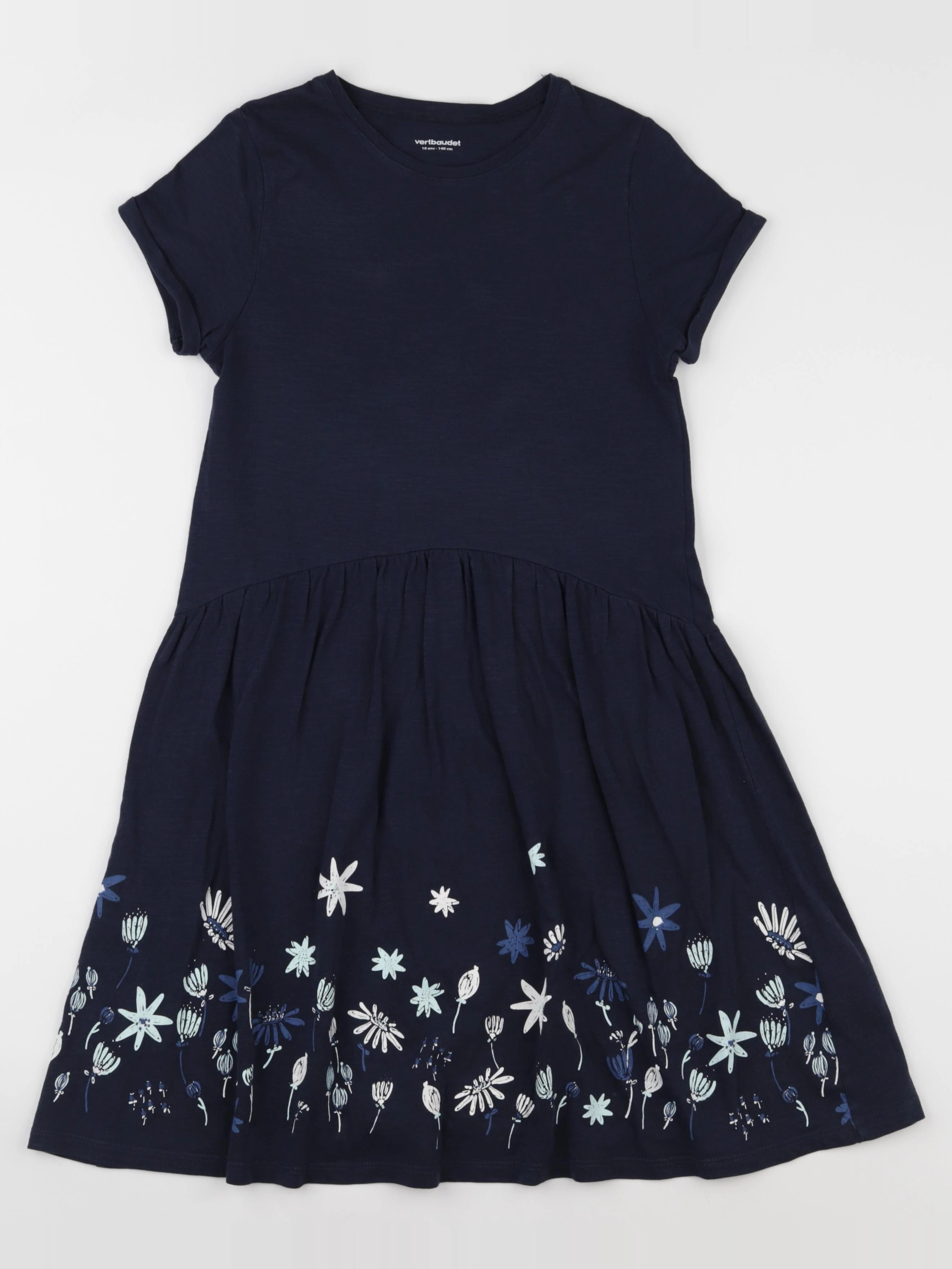 Vertbaudet - robe bleu - 10 ans