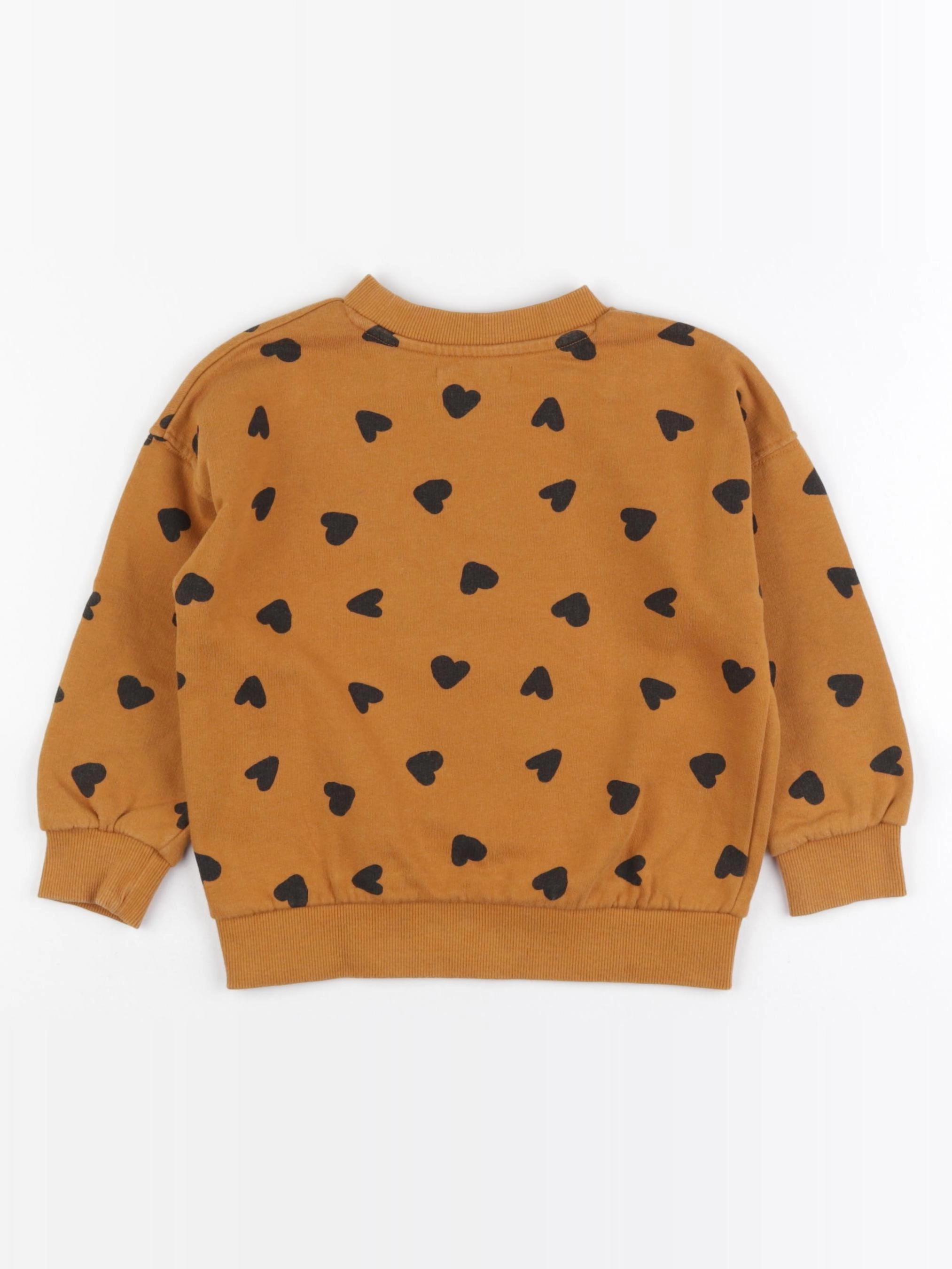Monoprix - sweat orange - 5 ans