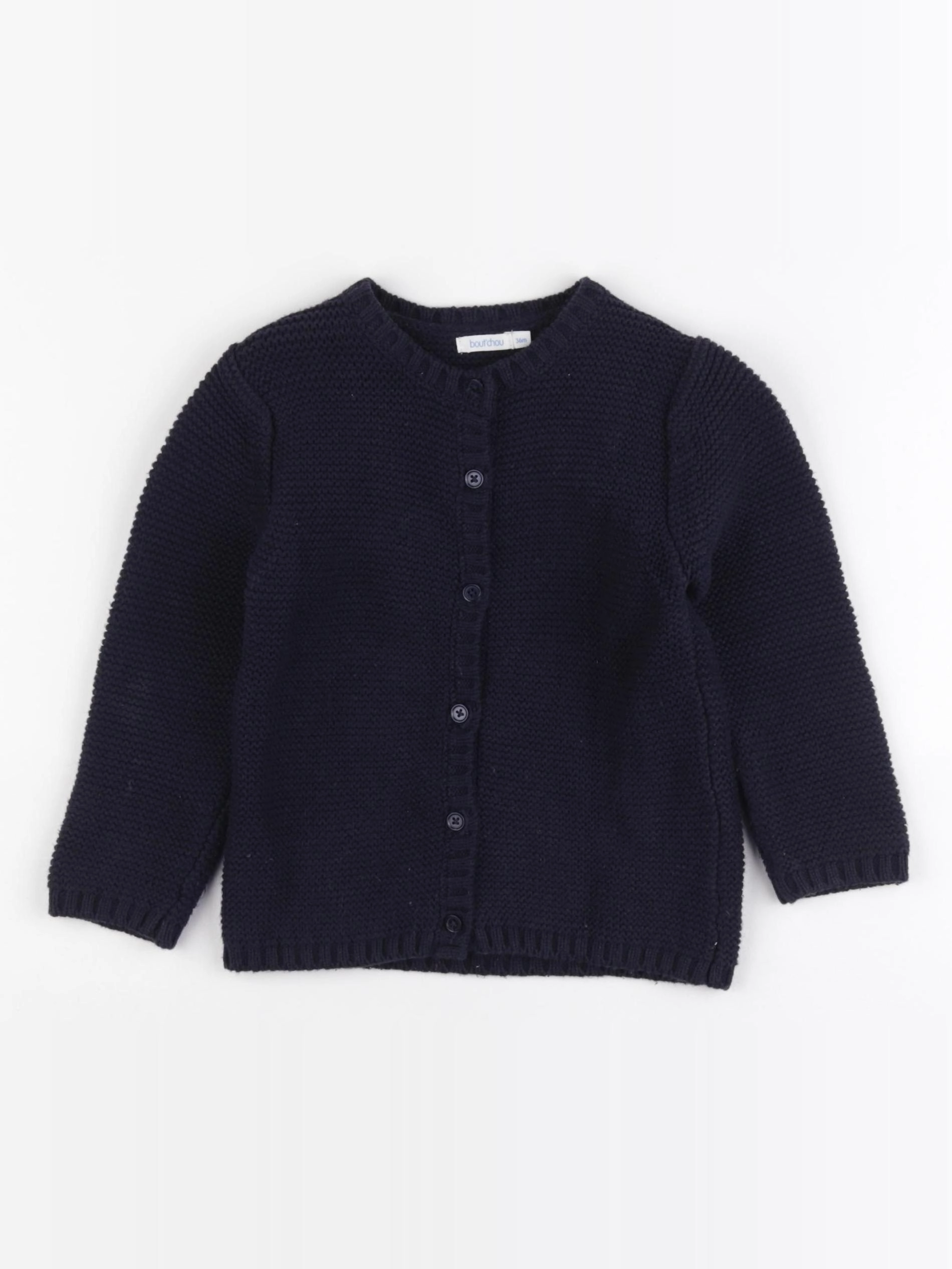 Boutchou - gilet bleu - 36 mois