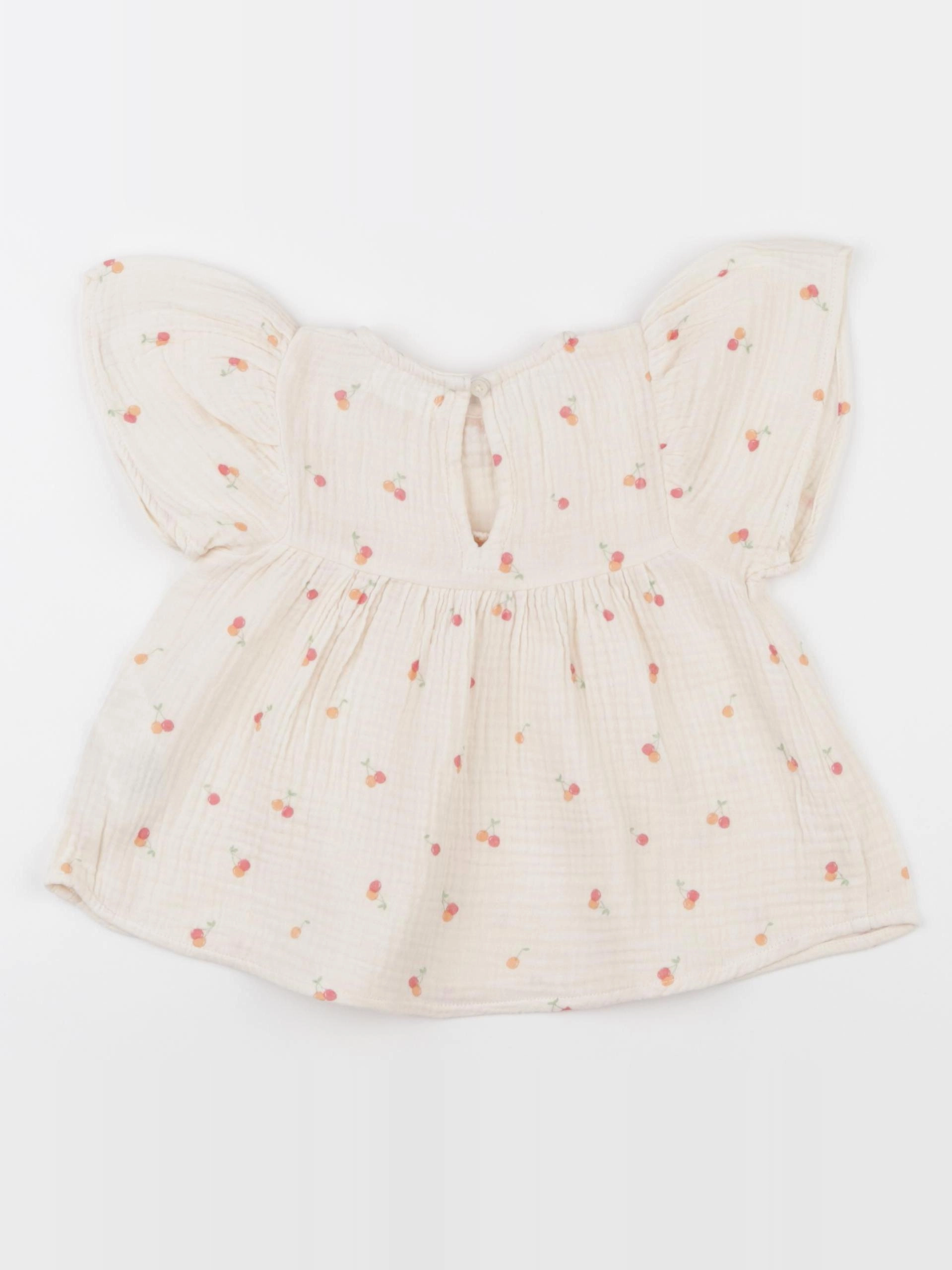 Vertbaudet - blouse beige - 3 ans