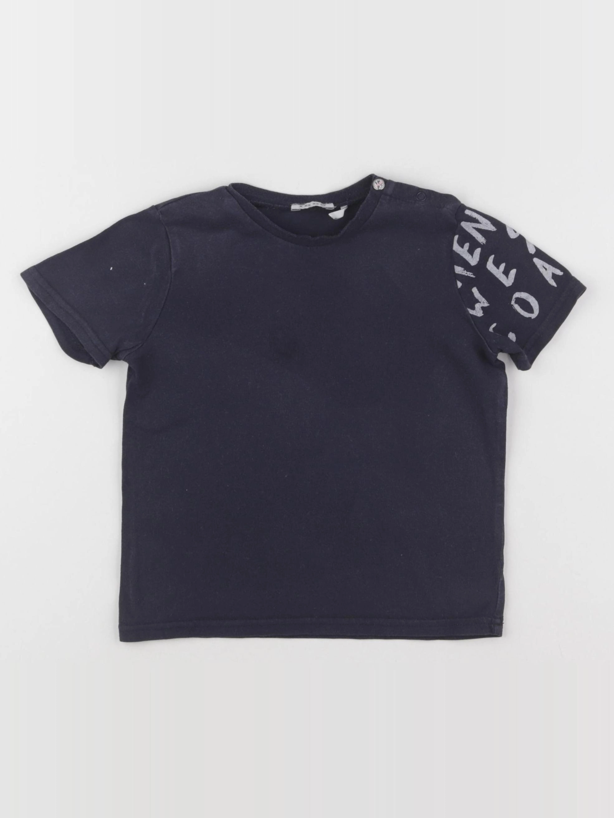 IKKS - tee-shirt bleu - 2 ans