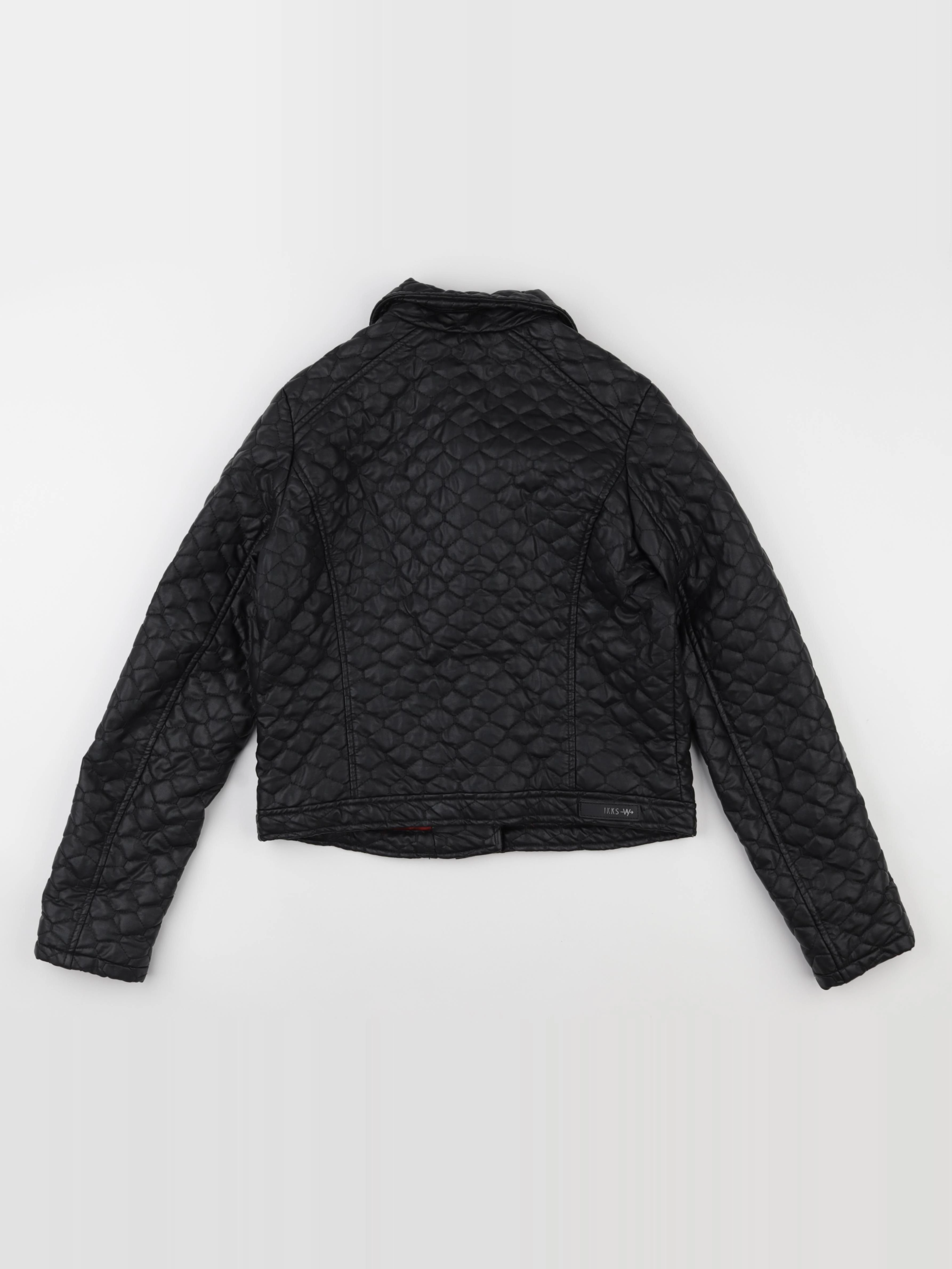 IKKS - veste simili cuir noir - 14 ans