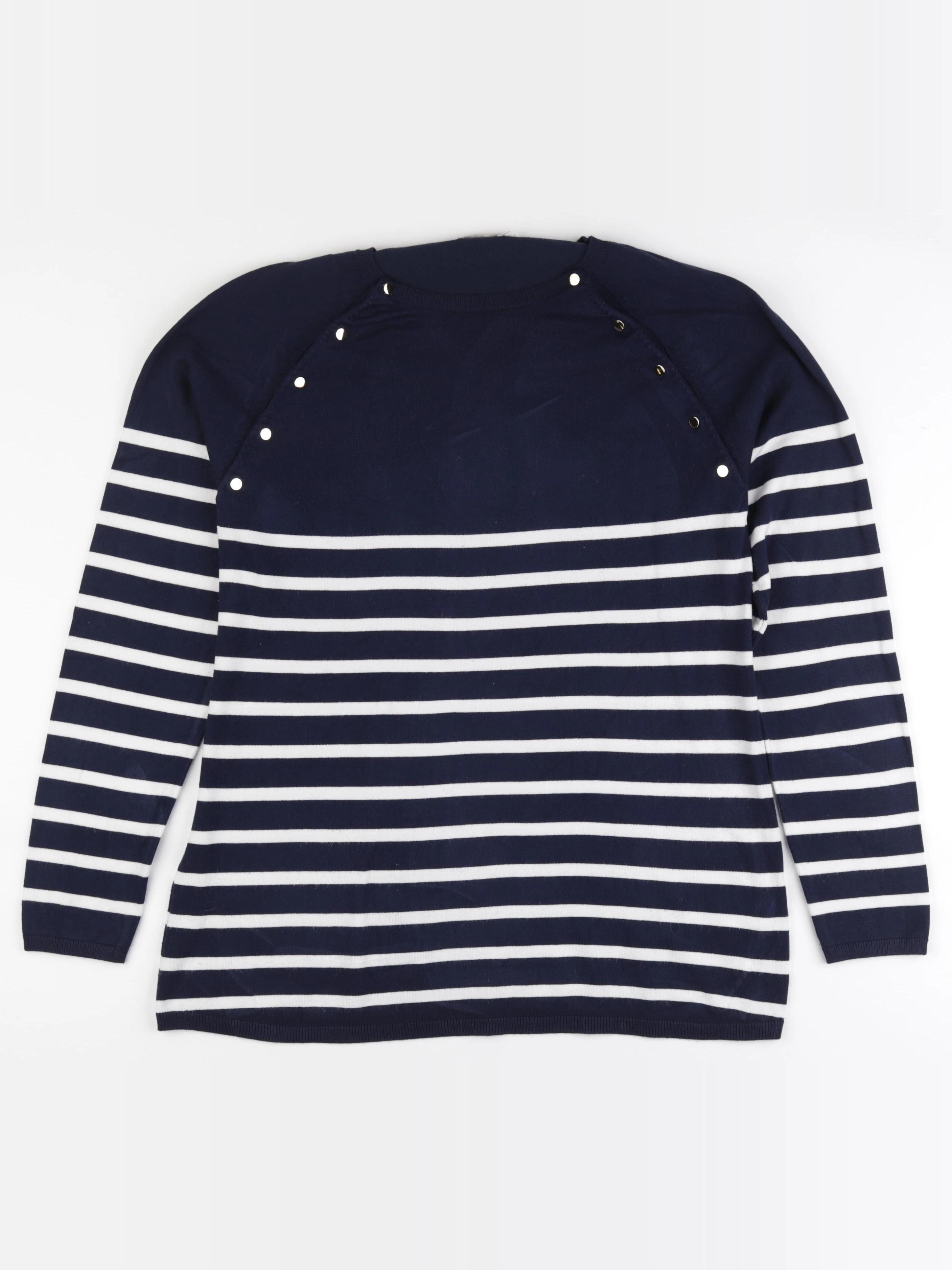 Vertbaudet - pull allaitement bleu, blanc - 42 à 44