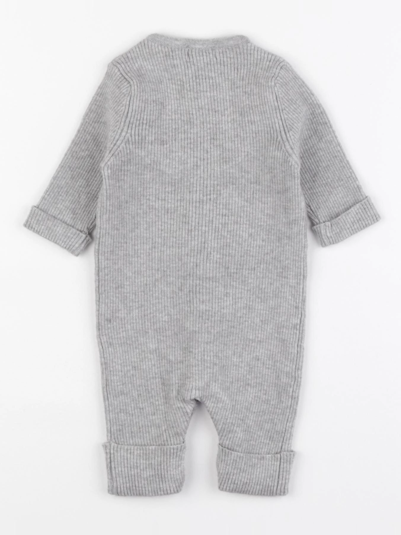 Vertbaudet - combinaison gris - 1 mois