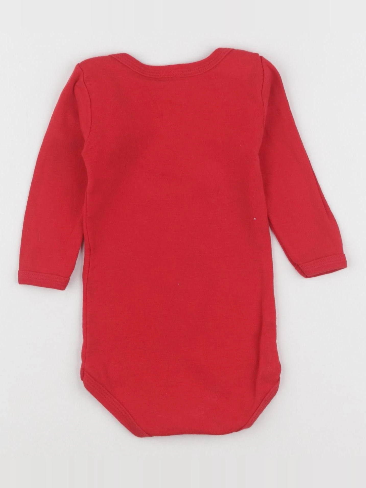 Petit Bateau - body rouge - 6 mois