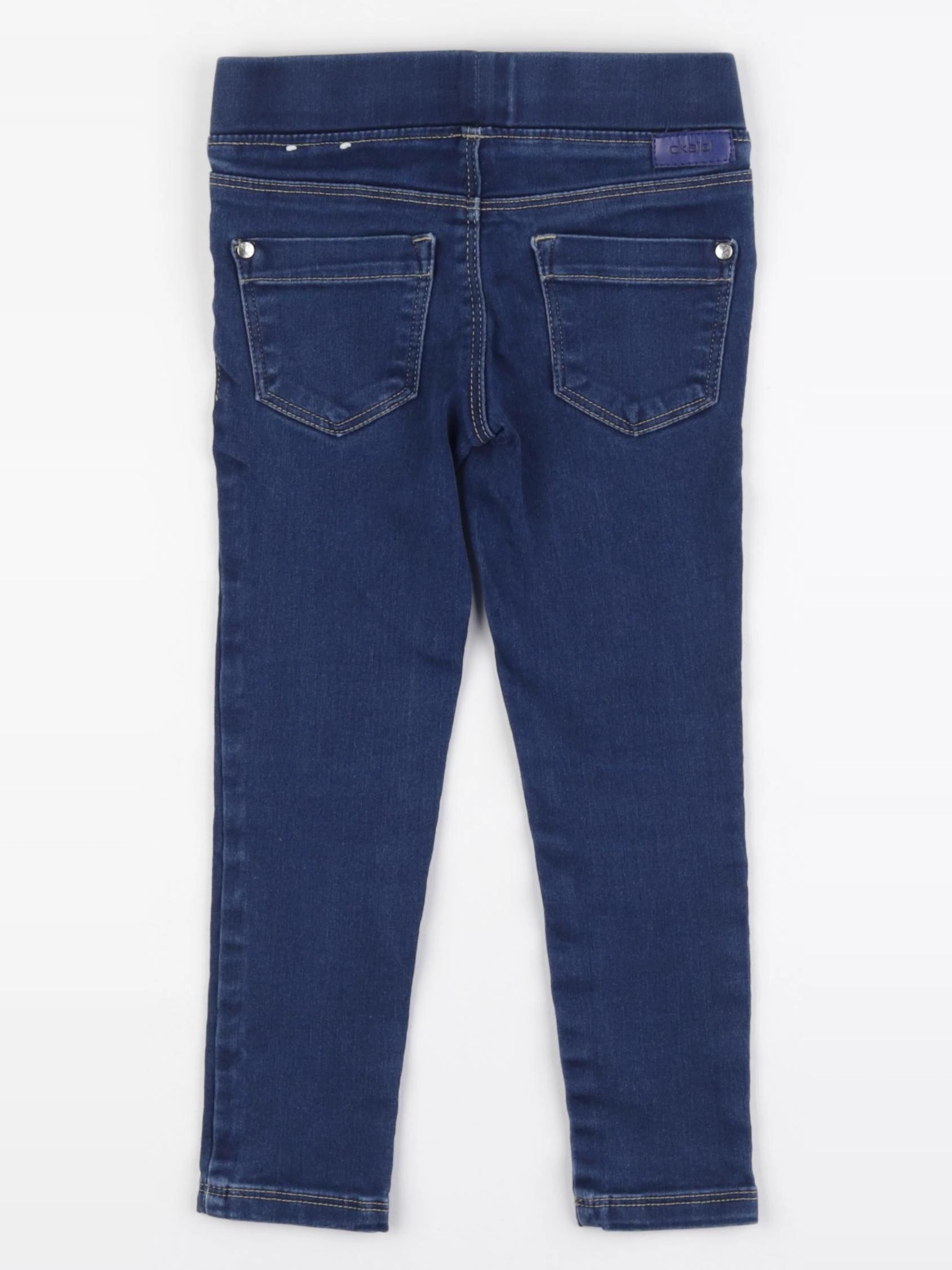 Okaidi - jegging bleu - 4 ans