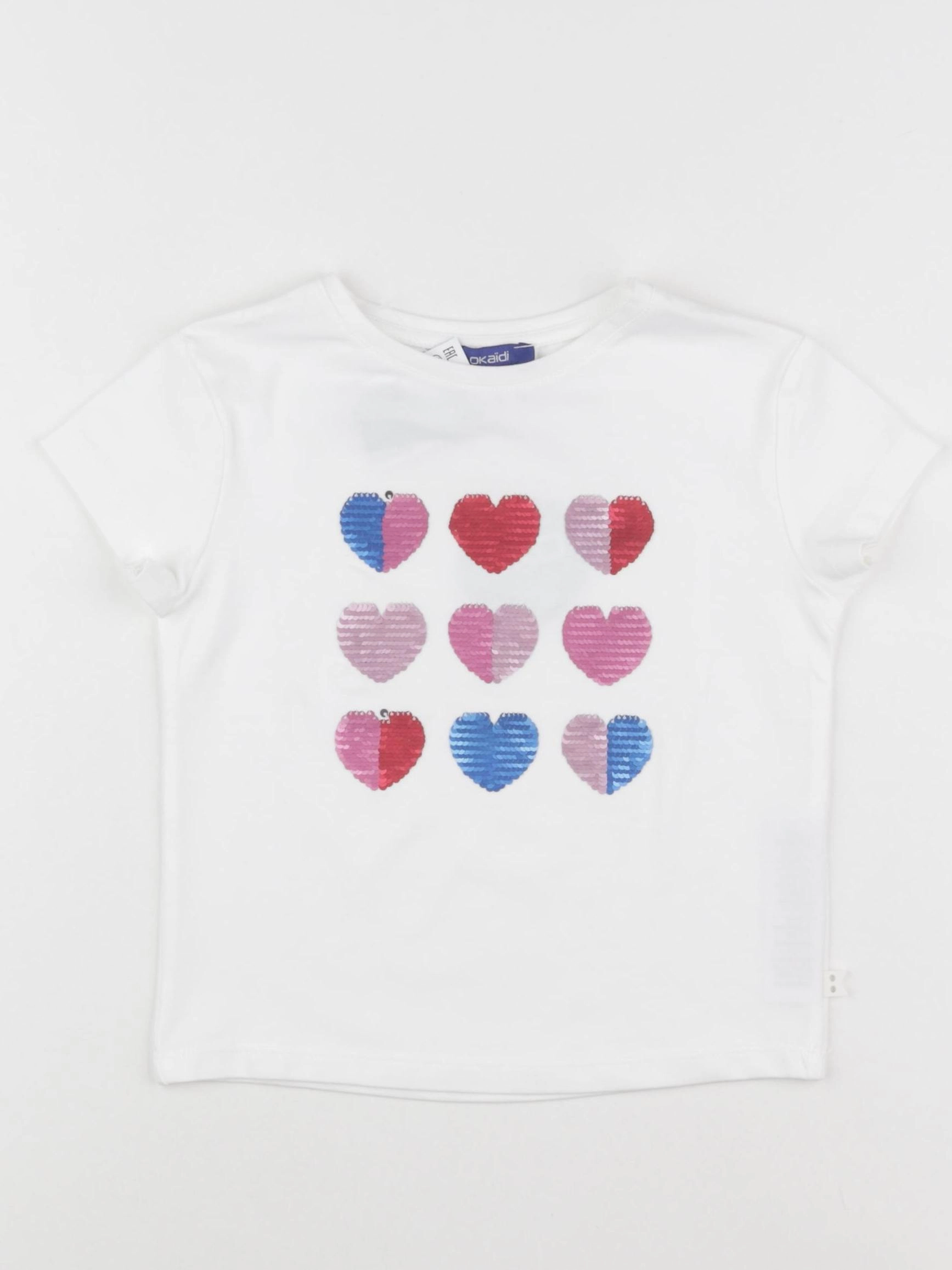 Okaidi - tee-shirt blanc - 4 ans