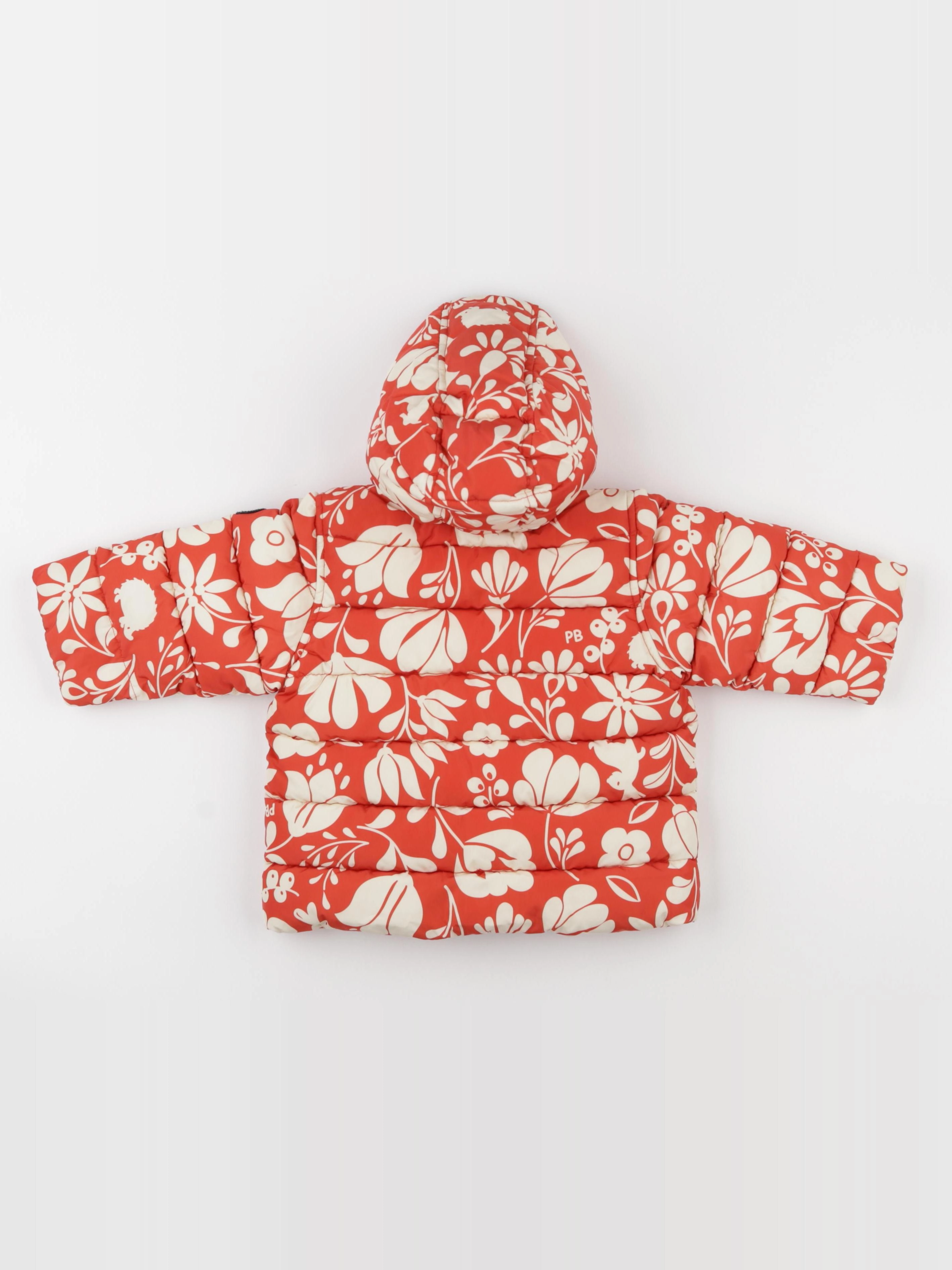 Petit Bateau - doudoune rouge - 6 mois