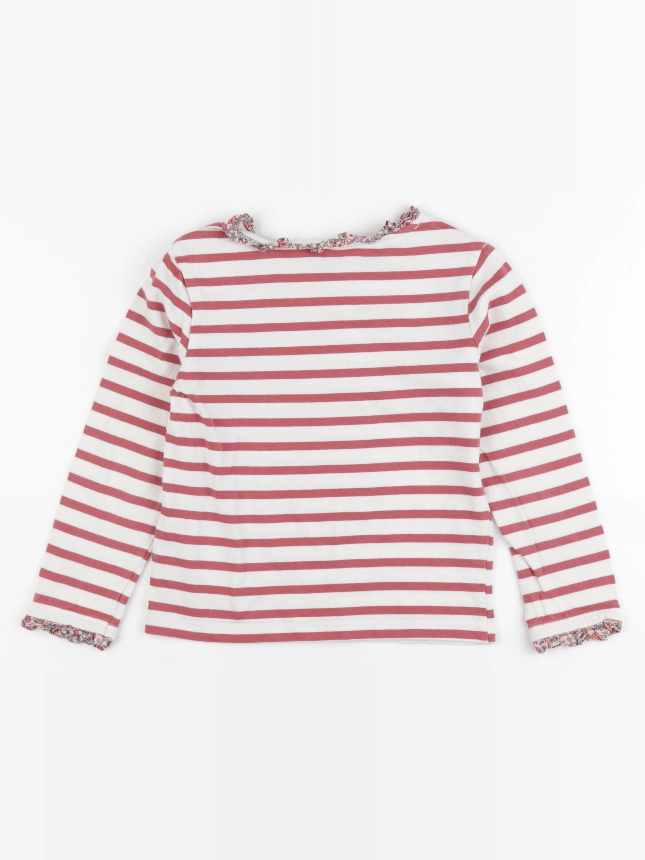 Cyrillus - tee-shirt beige, rouge - 6 ans