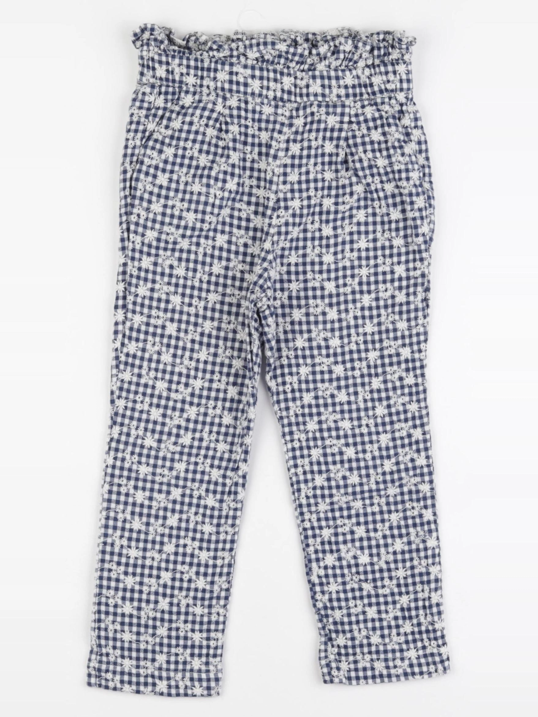 Frangin Frangine - pantalon bleu, blanc - 6 ans
