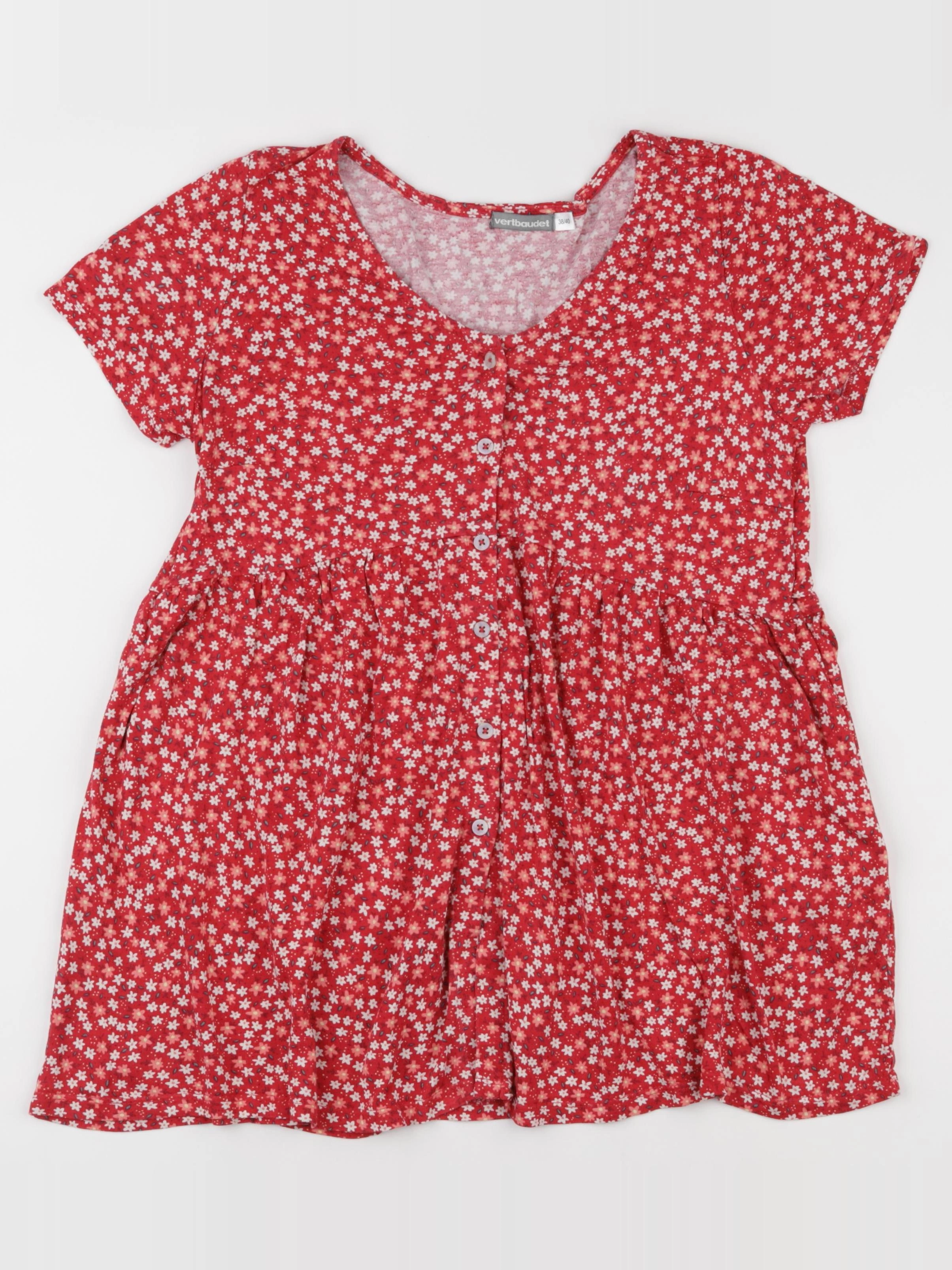 Vertbaudet - tee-shirt grossesse rouge - 38 à 40