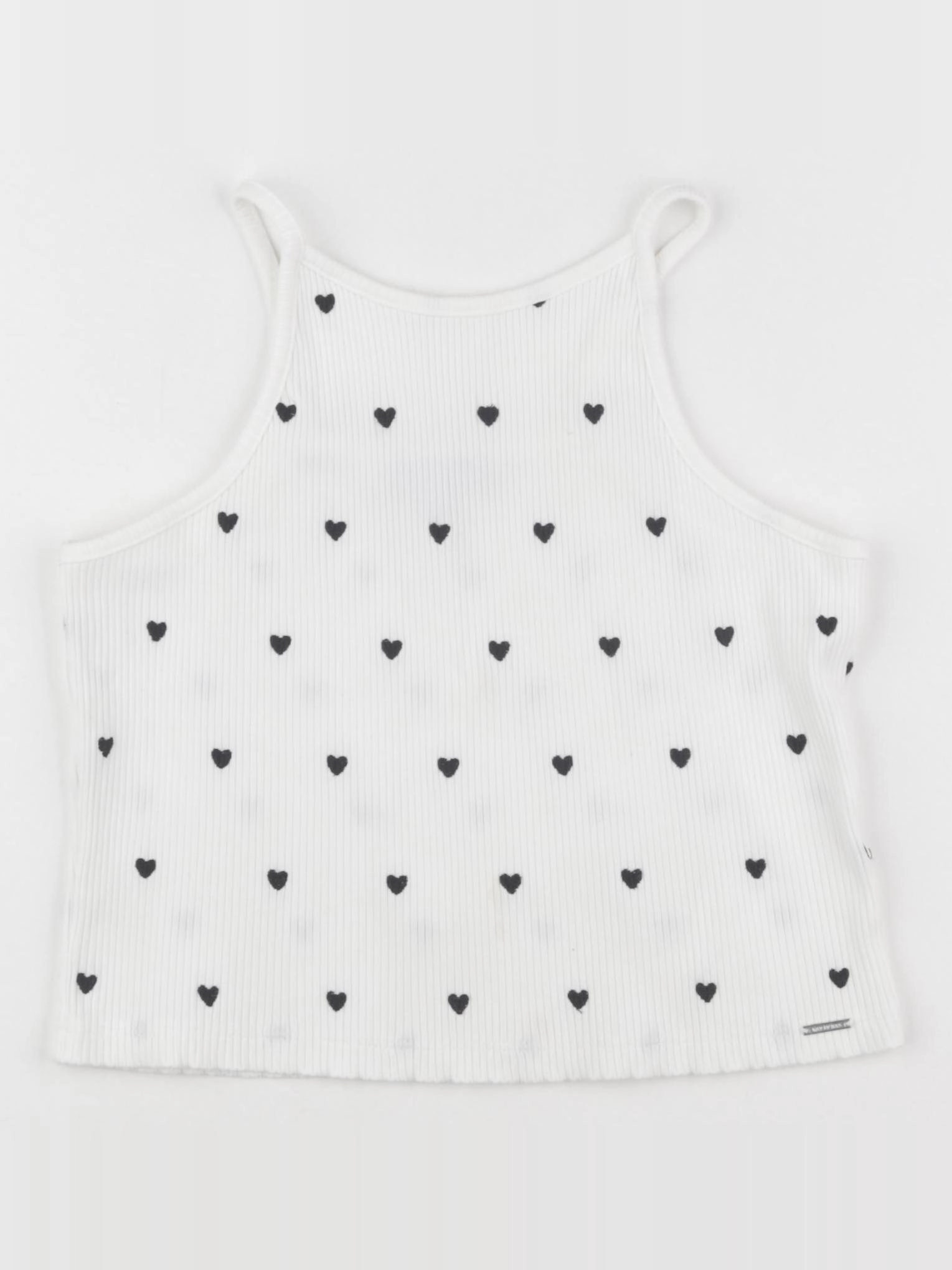 IKKS - débardeur blanc, noir - 12 ans