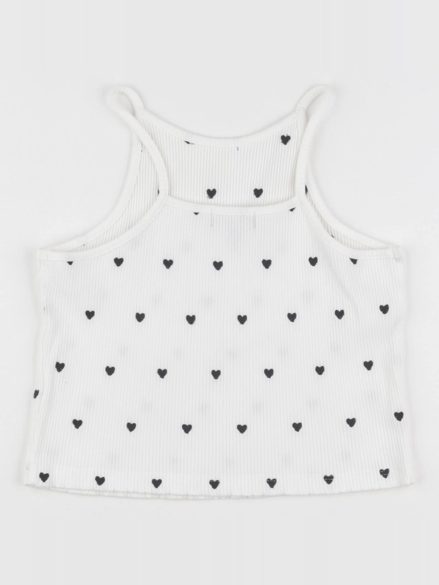 IKKS - débardeur blanc, noir - 12 ans