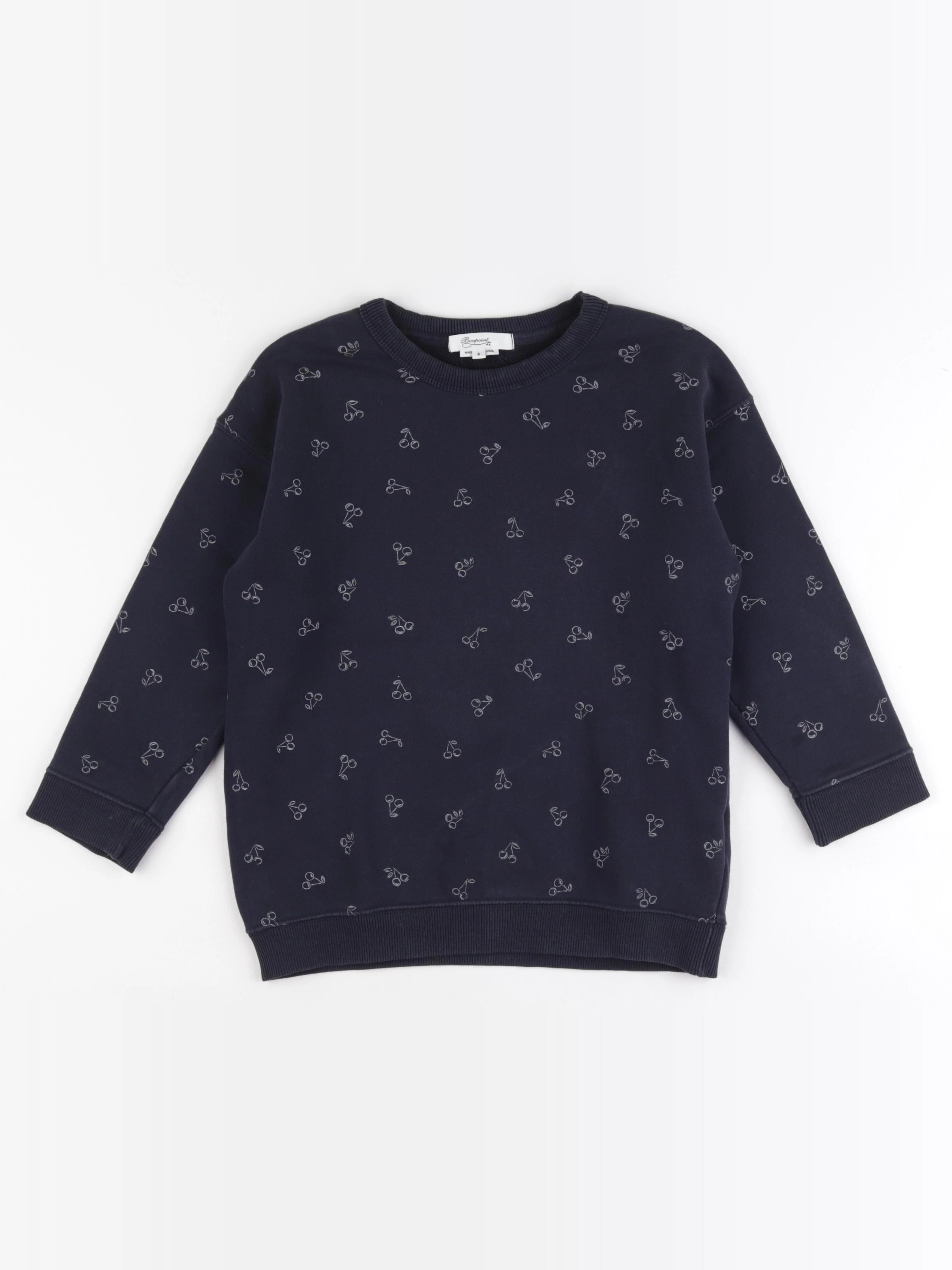 Bonpoint - sweat bleu - 6 ans