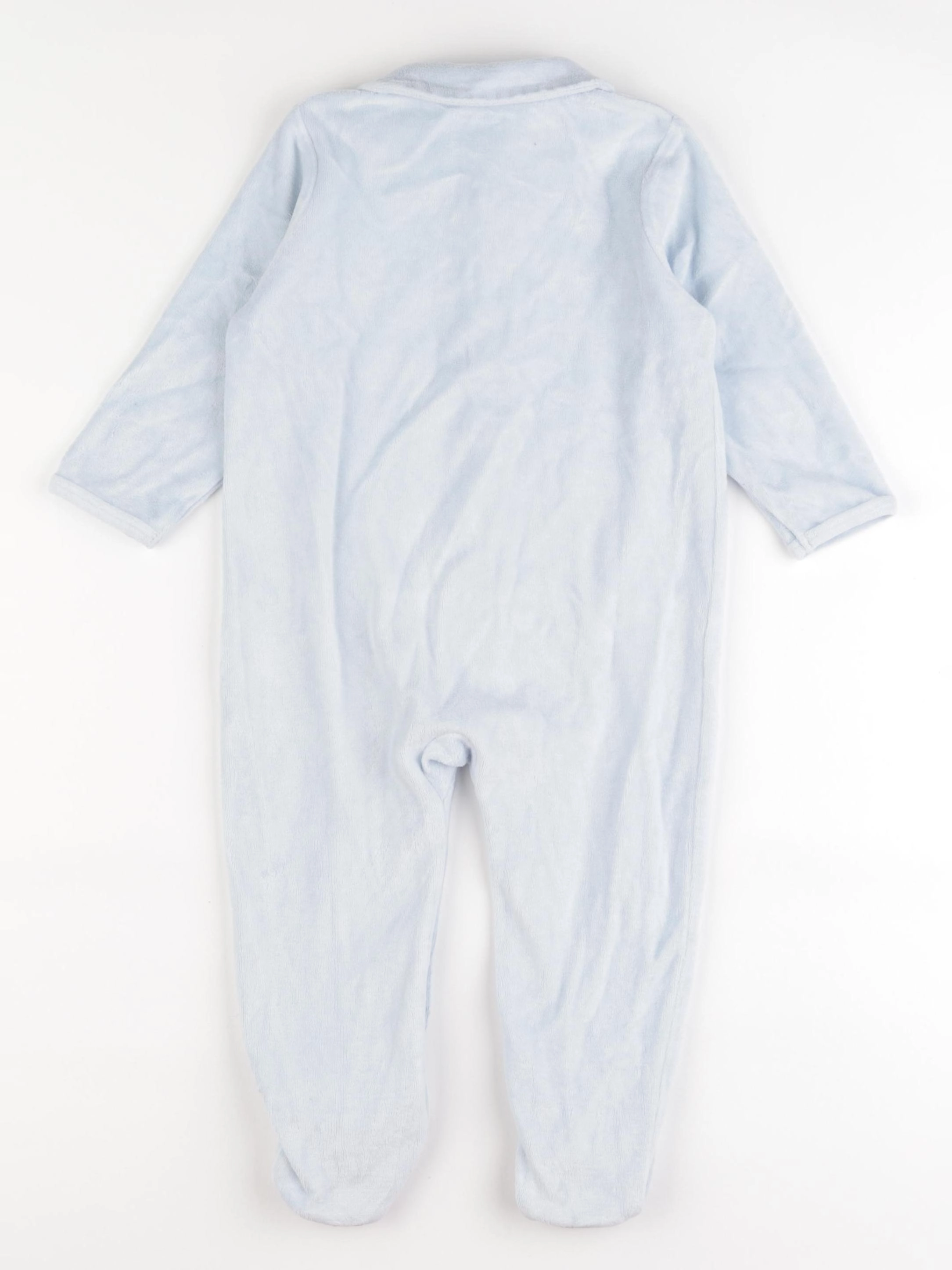 Vertbaudet - pyjama velours bleu - 2 ans