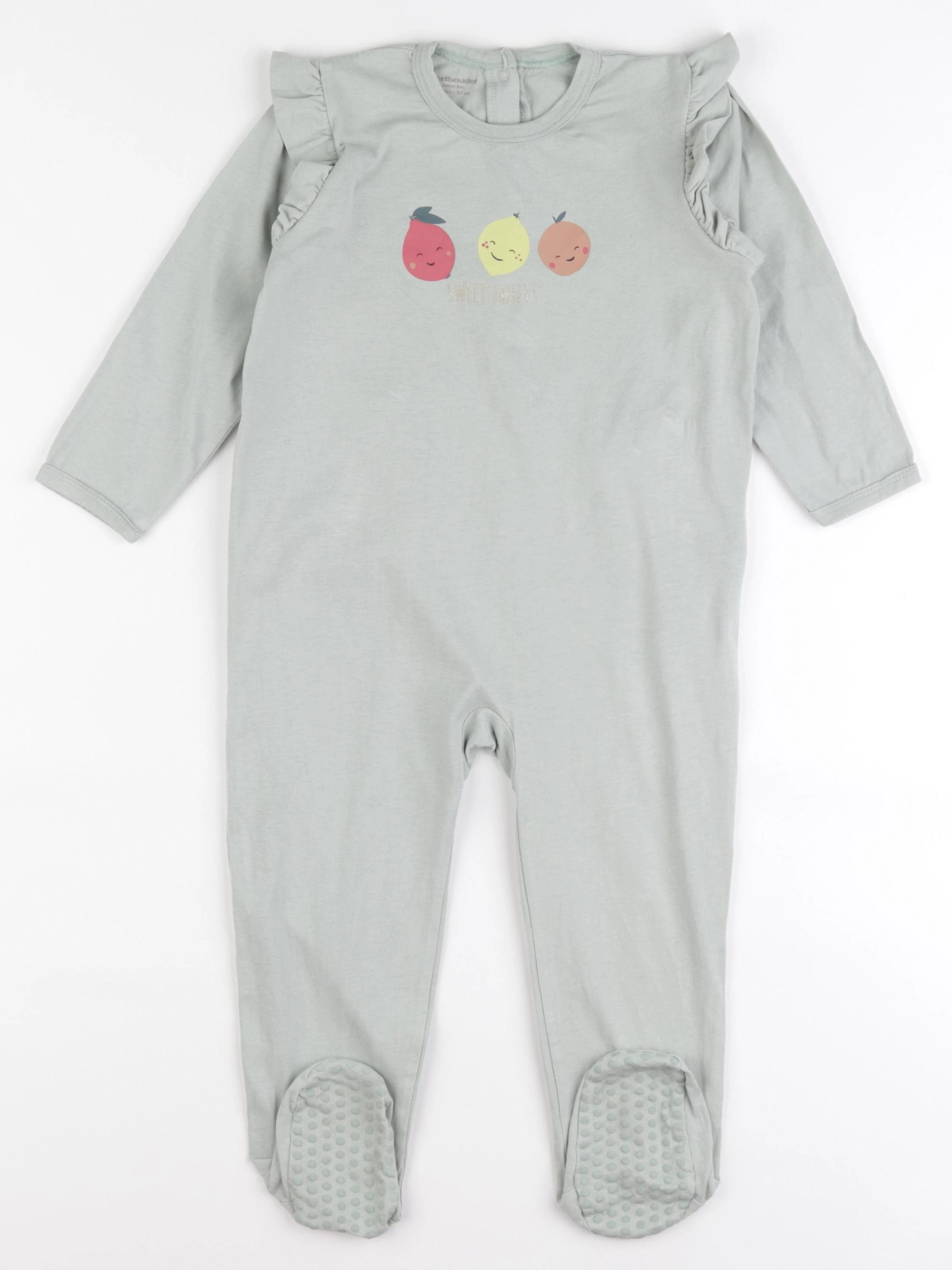 Vertbaudet - pyjama coton vert - 36 mois