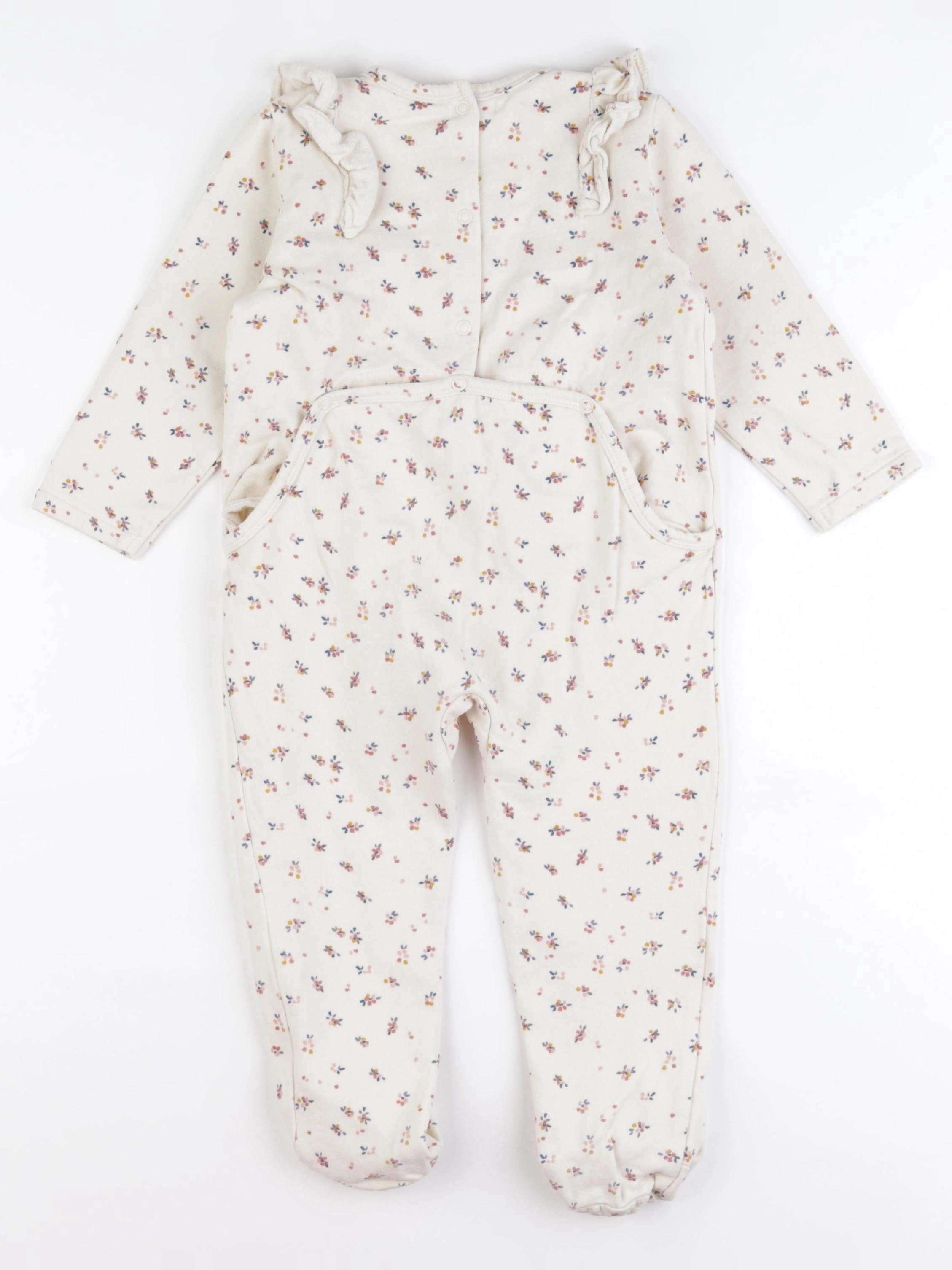 Vertbaudet - pyjama coton beige - 36 mois