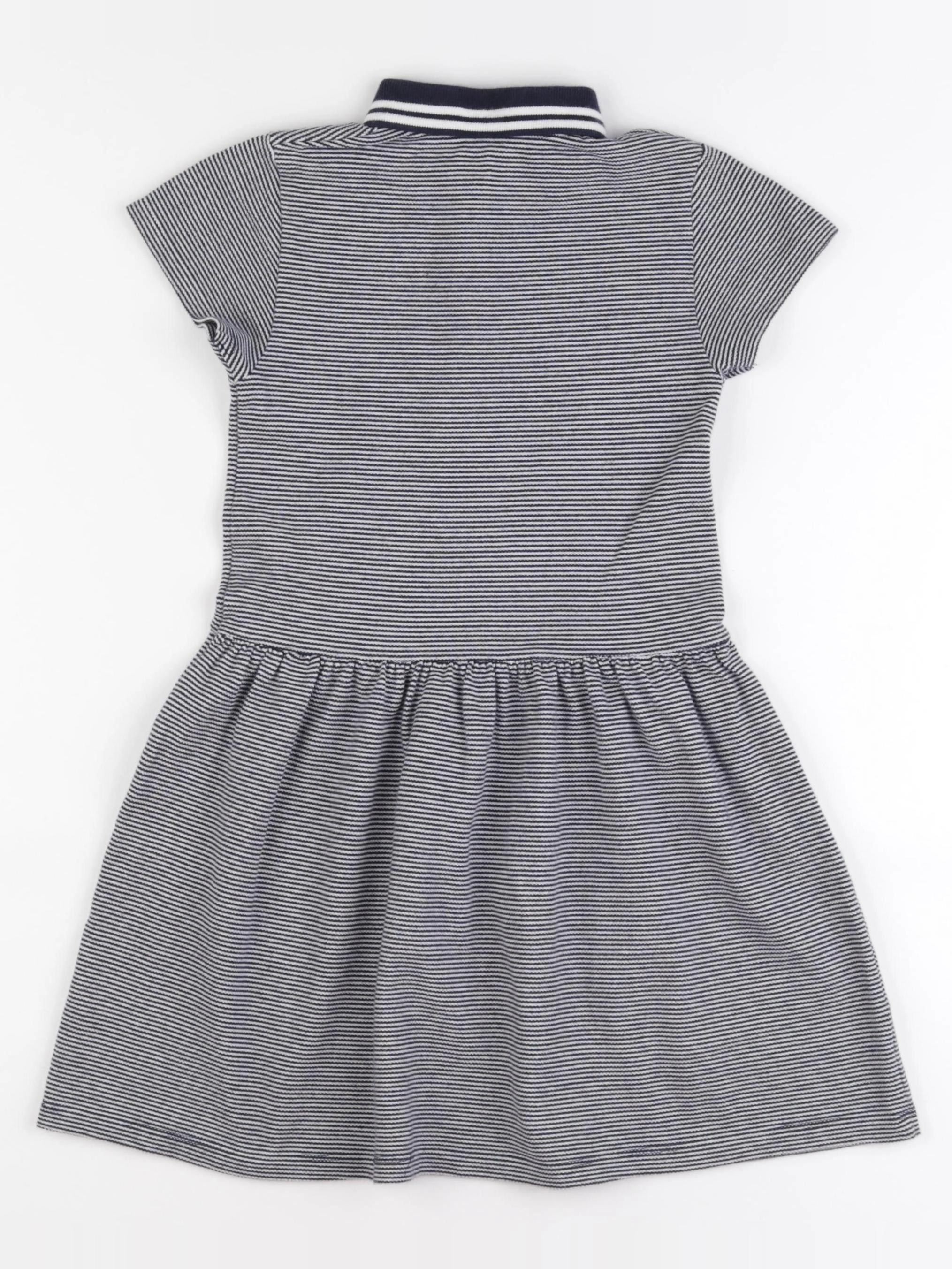 Monoprix - robe bleu, blanc - 6 ans