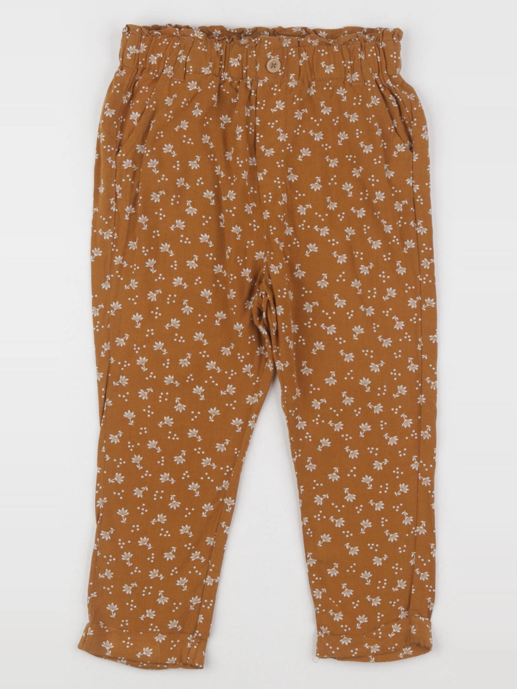 Vertbaudet - pantalon marron - 36 mois