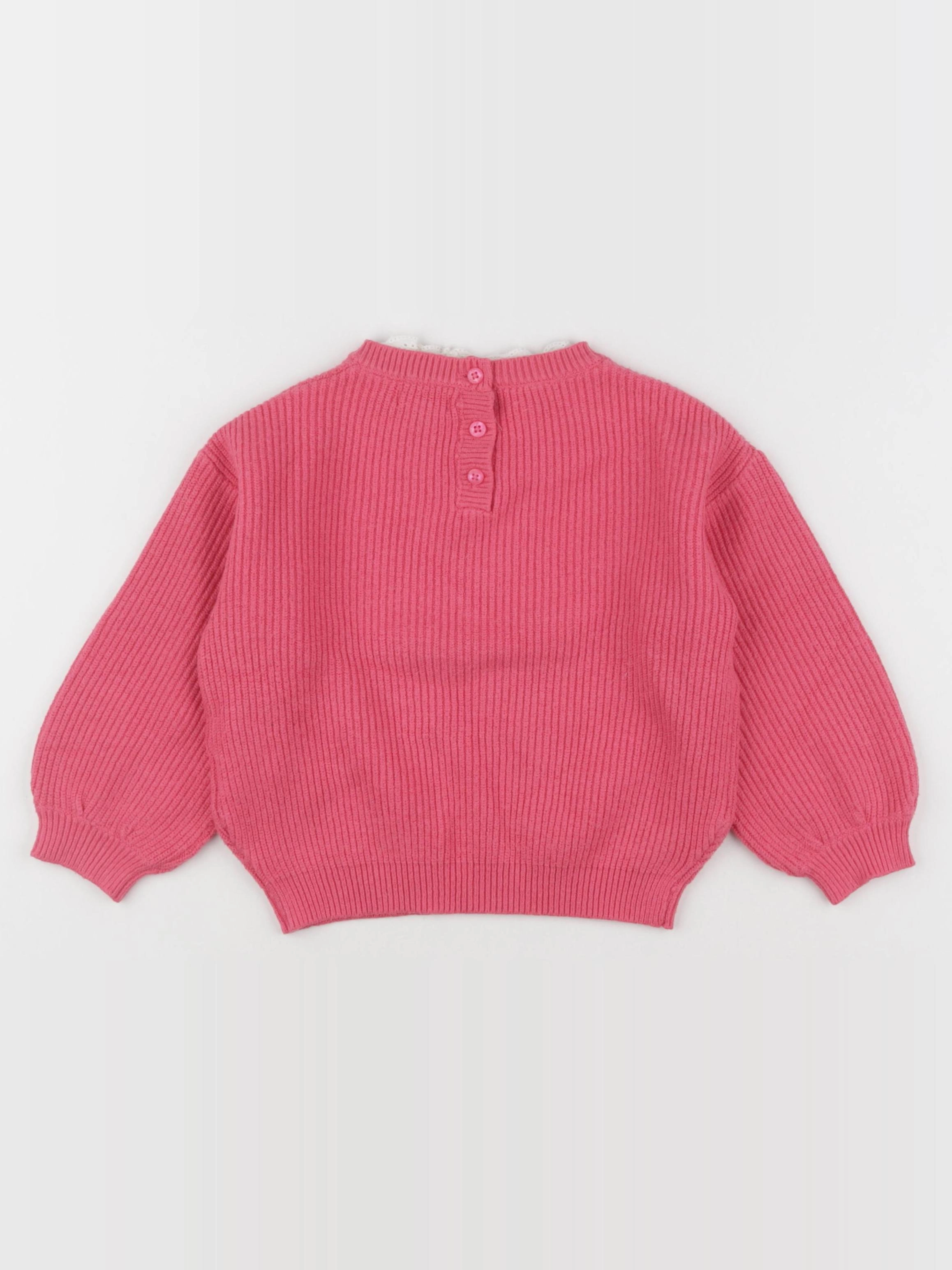 Vertbaudet - pull rose - 3 ans